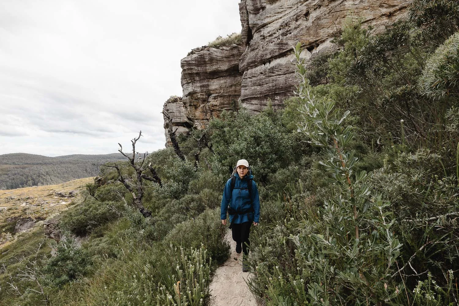 hiker modelling jacket