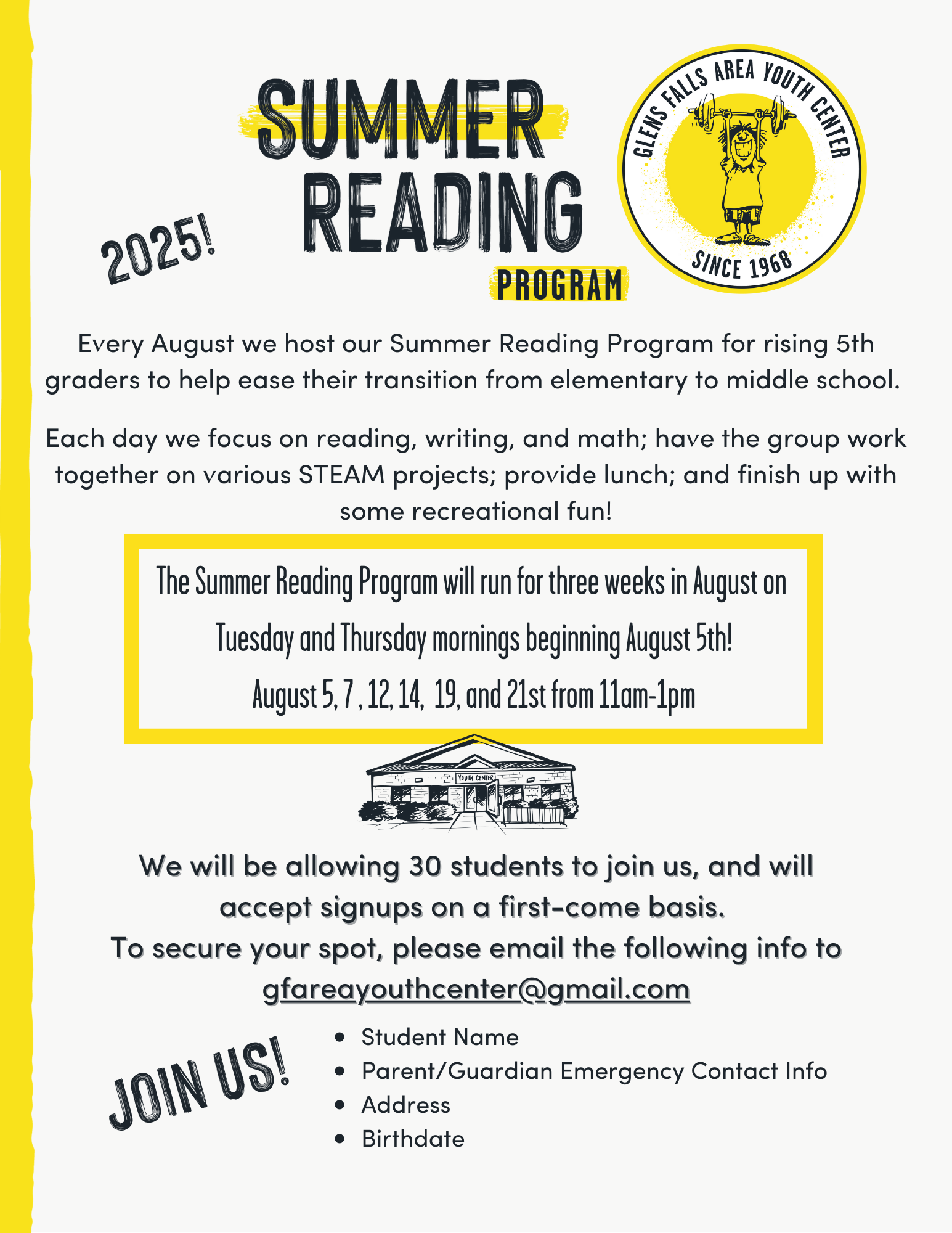 Summer reading Program 2025!
