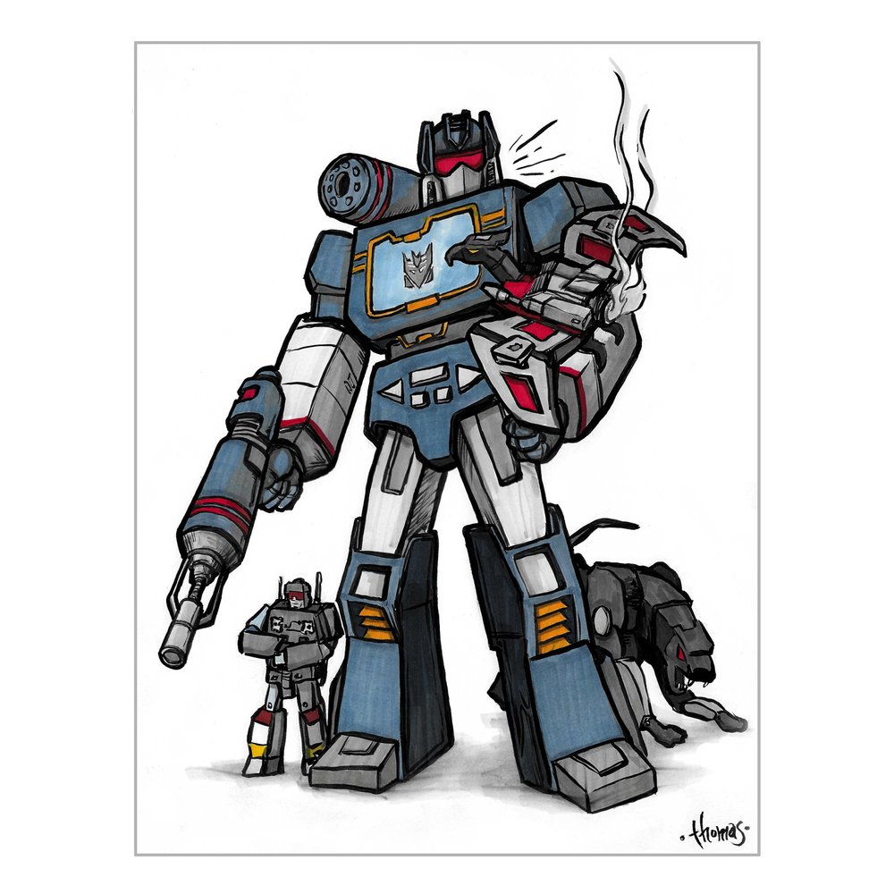 Soundwave (Transformers Cartoon) - Original Art — Spectral Void Comics & More Soundwave (Transformers Cartoon) - Original Art — Spectral Void Comics & More