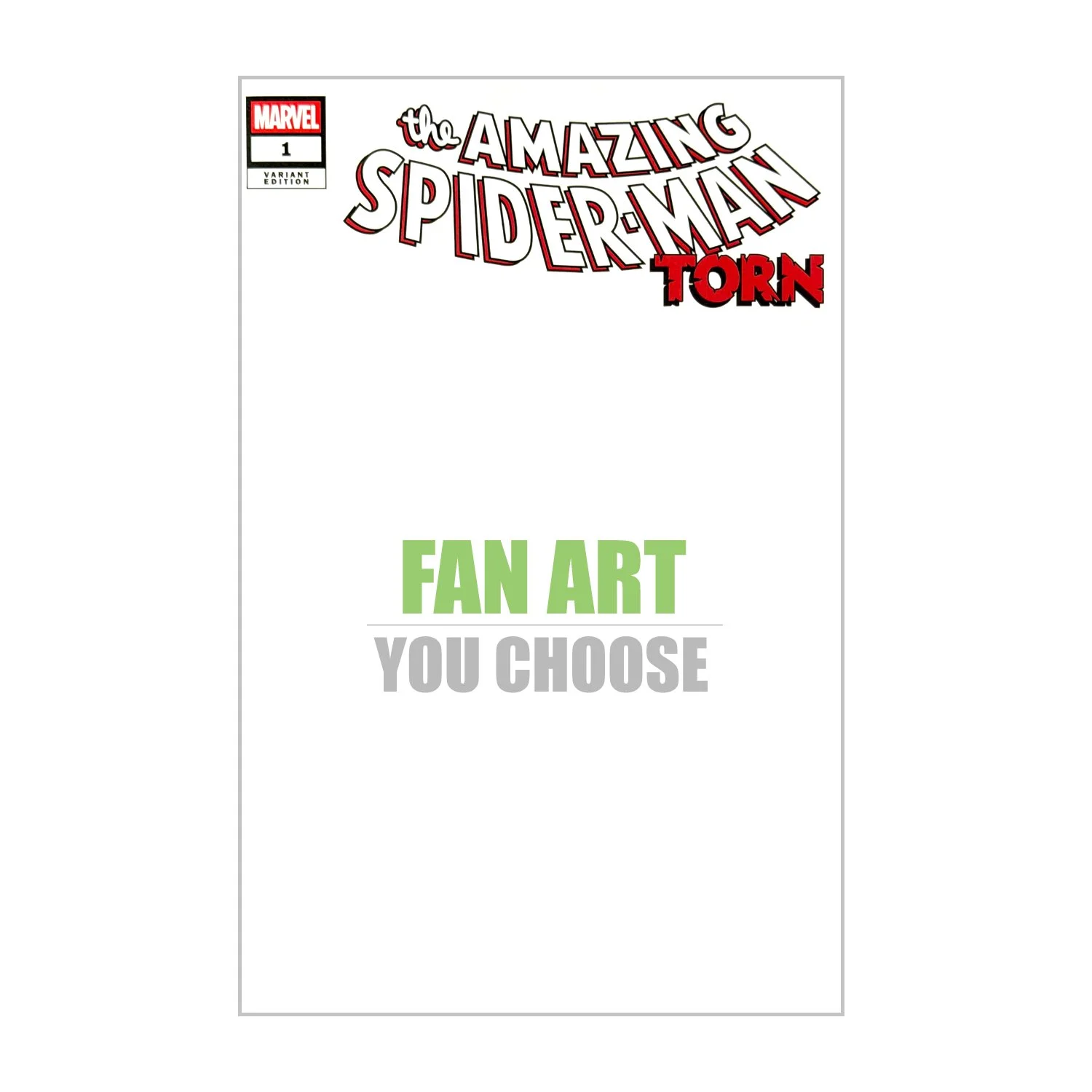 Amazing Spiderman (Torn) - Original Art Sketchcover