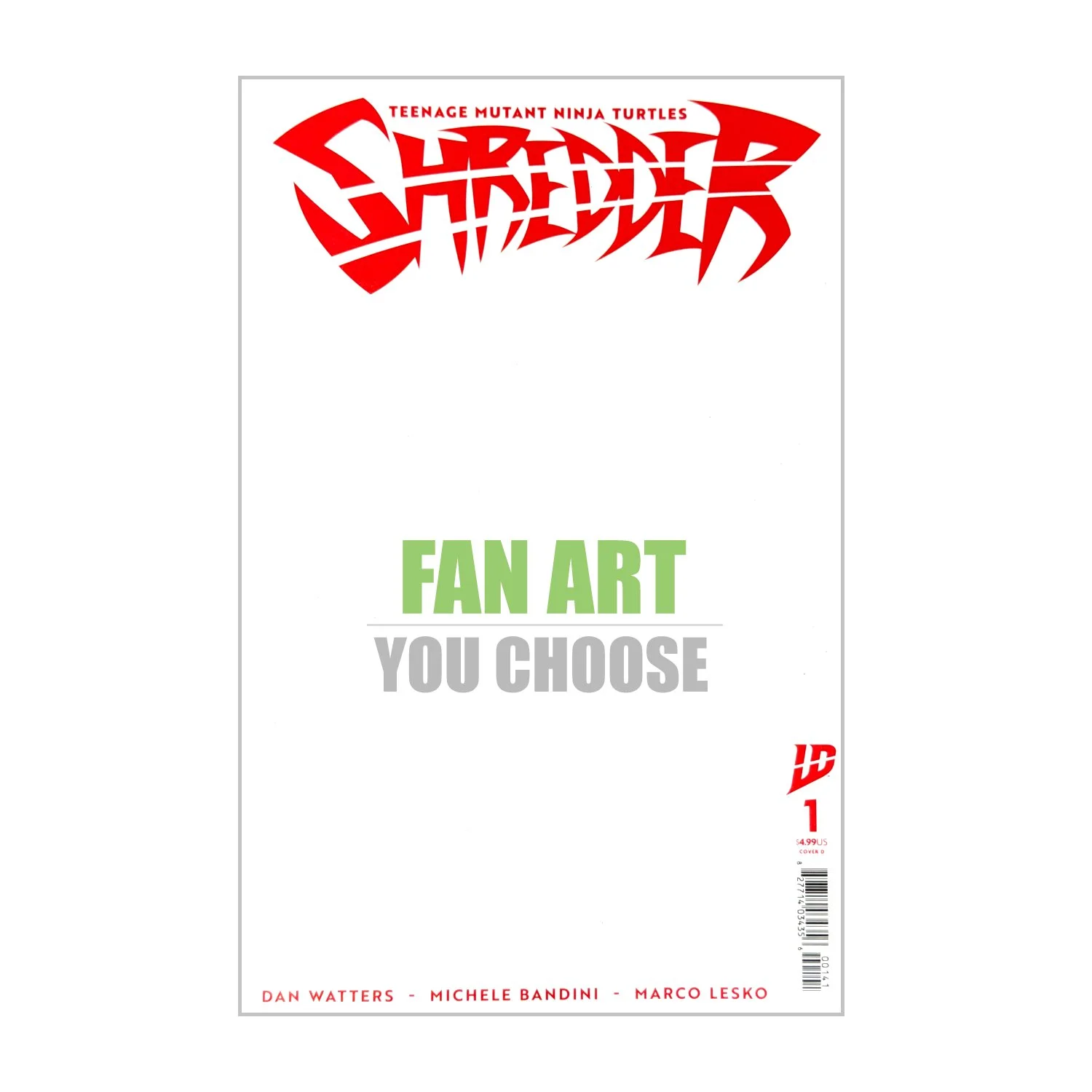 Shredder - Original Art Sketchcover