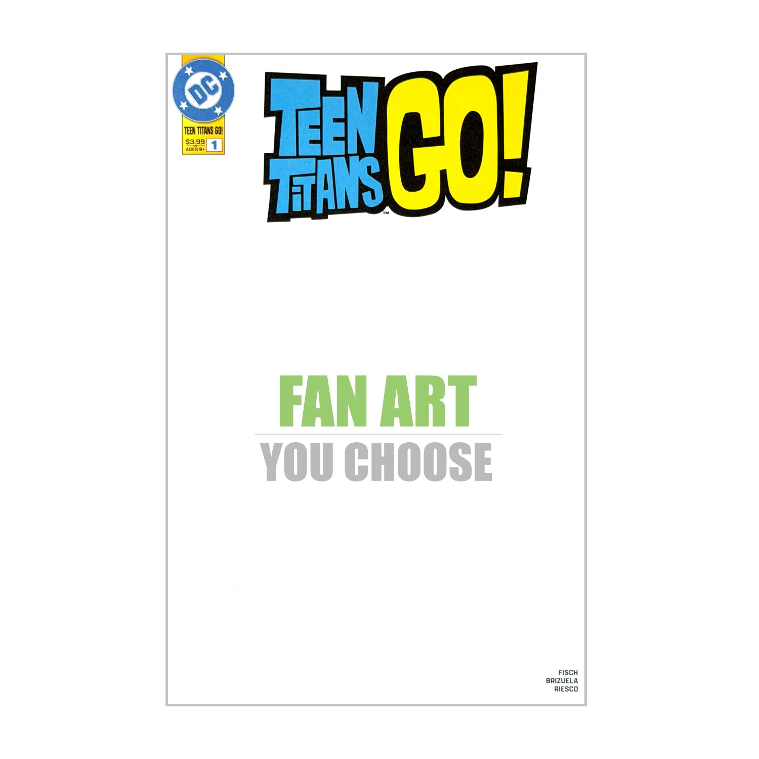 Teen Titans Go! - Original Art Sketchcover