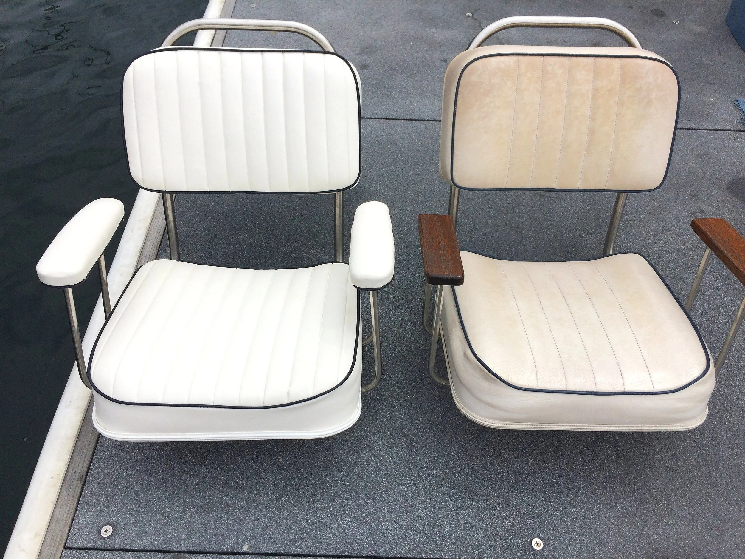 Before (right), After(left) Captains chairs