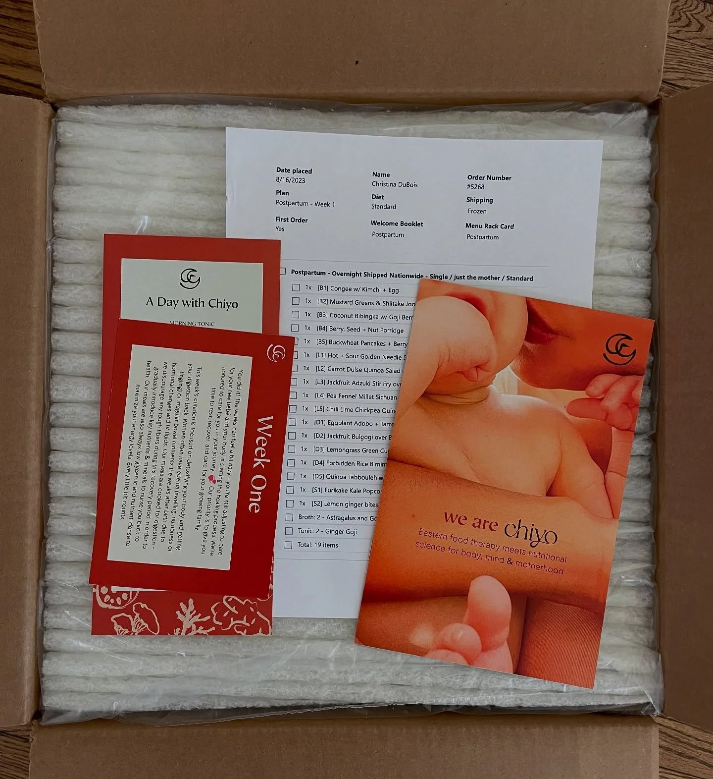 When I look back at the first month of being postpartum, I remember this special box that was sent to me by @wearechiyo that landed on my doorstep one morning. I gave birth 3 weeks before my due date, and didn&rsquo;t get to do the Traditional Chines