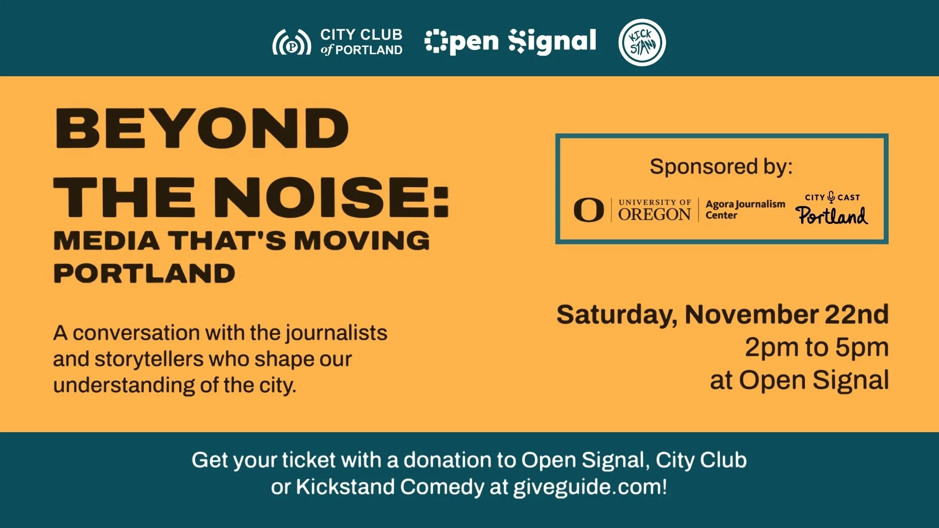 Stuff to do: Beyond the Noise: Media That's Moving Portland