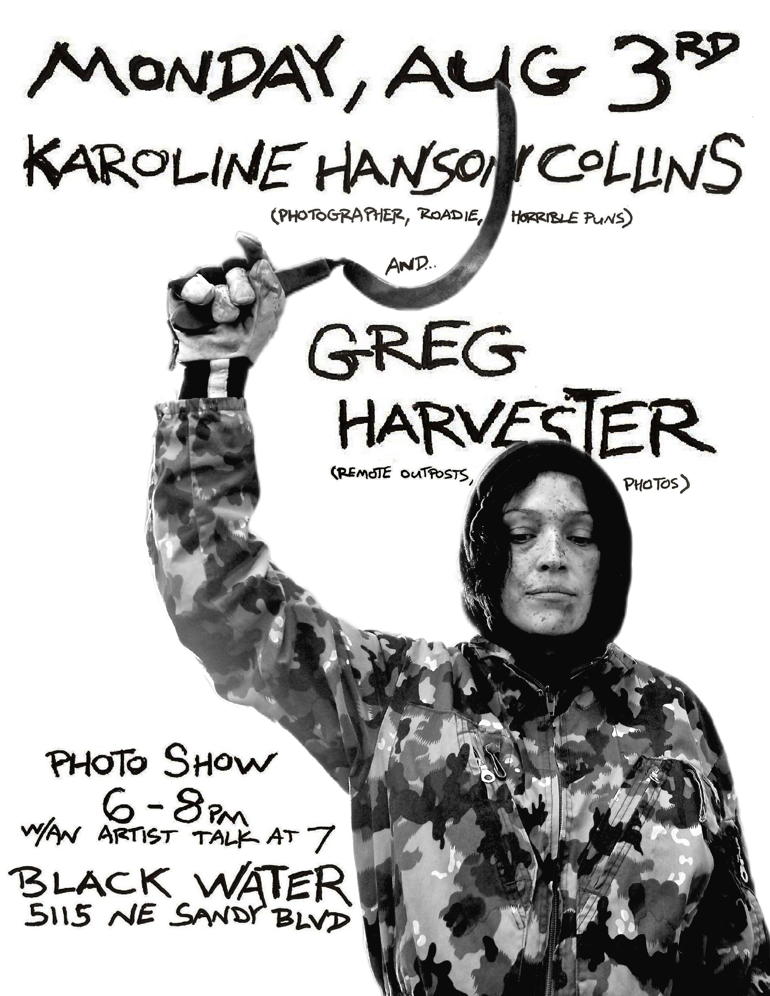 Stuff To Do: Karoline Collins and Greg Harvester on Aug 3rd