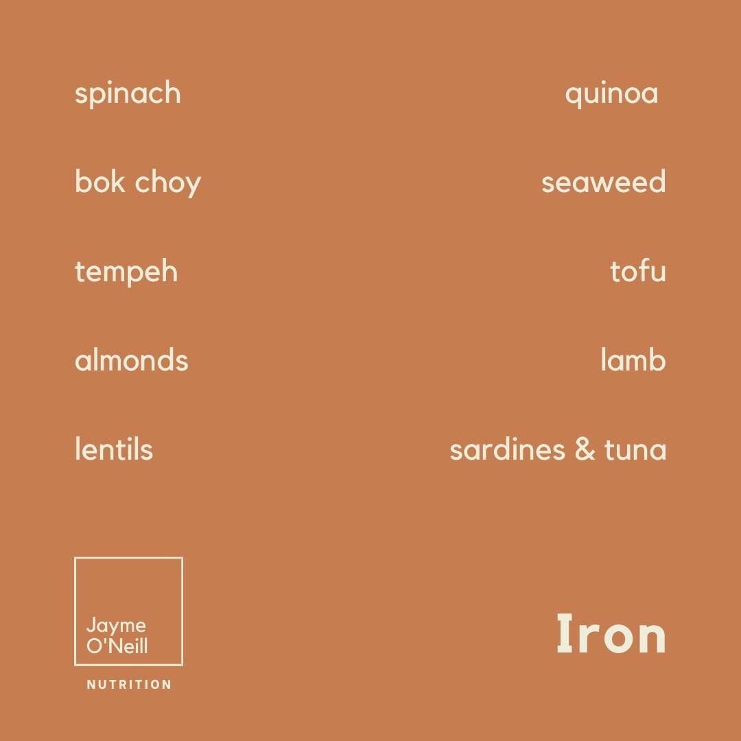 Happy Monday everyone. I've put &quot;A quick guide to iron&quot;  on my website. It's available to download as a pdf. It provides a more comprehensive list of iron rich foods and plenty of recipes too. Enjoy!