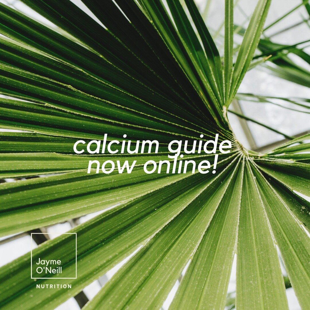 Want to make sure you're getting enough calcium in your diet without having dairy? Well, I've got you covered!! Check out the quick cheat sheet for calcium including recipes. It's available under the resources part of my website.

What other nutrient