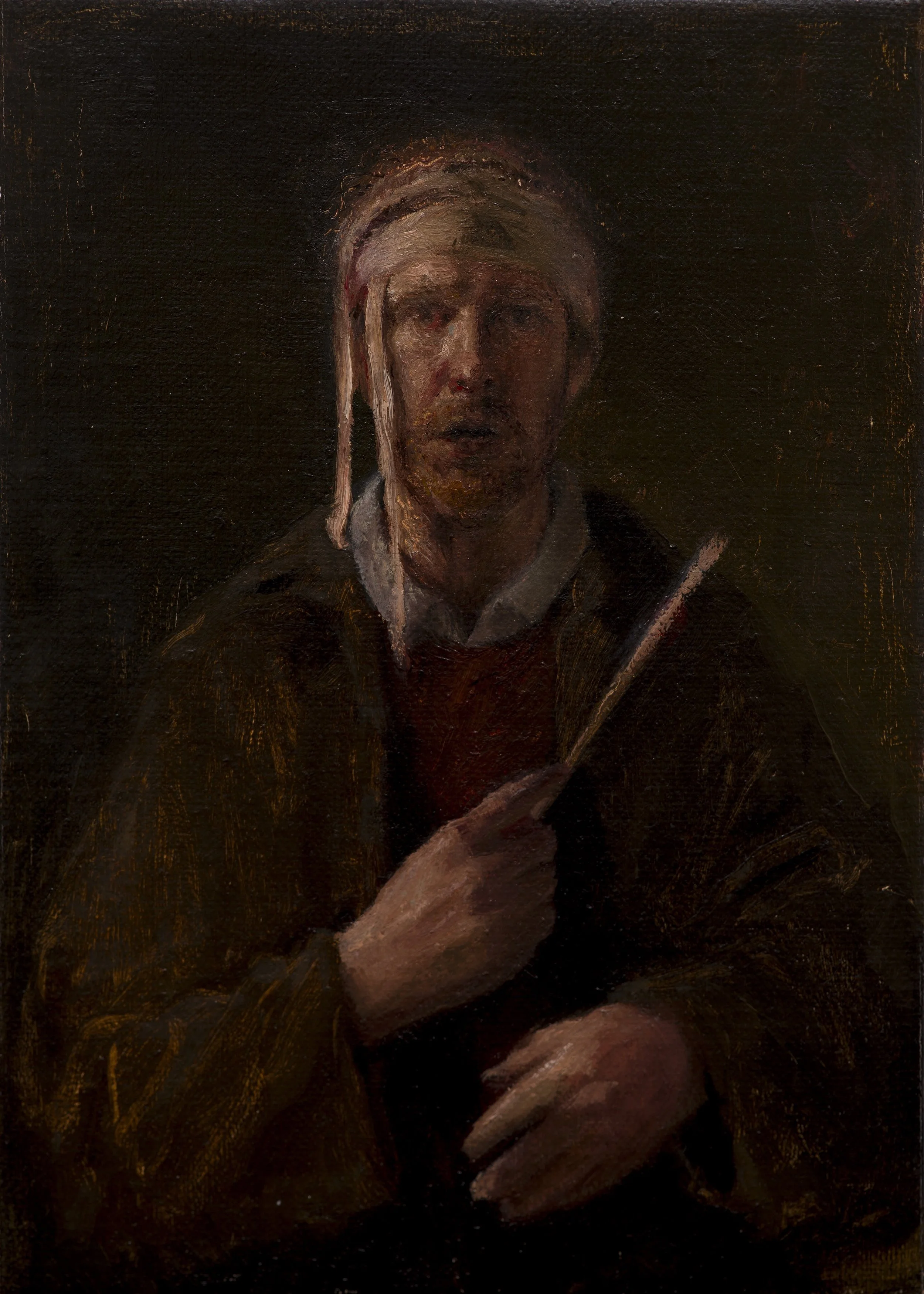 "Man With A Voice" Oil on Belgian linen mounted on panel. 2025