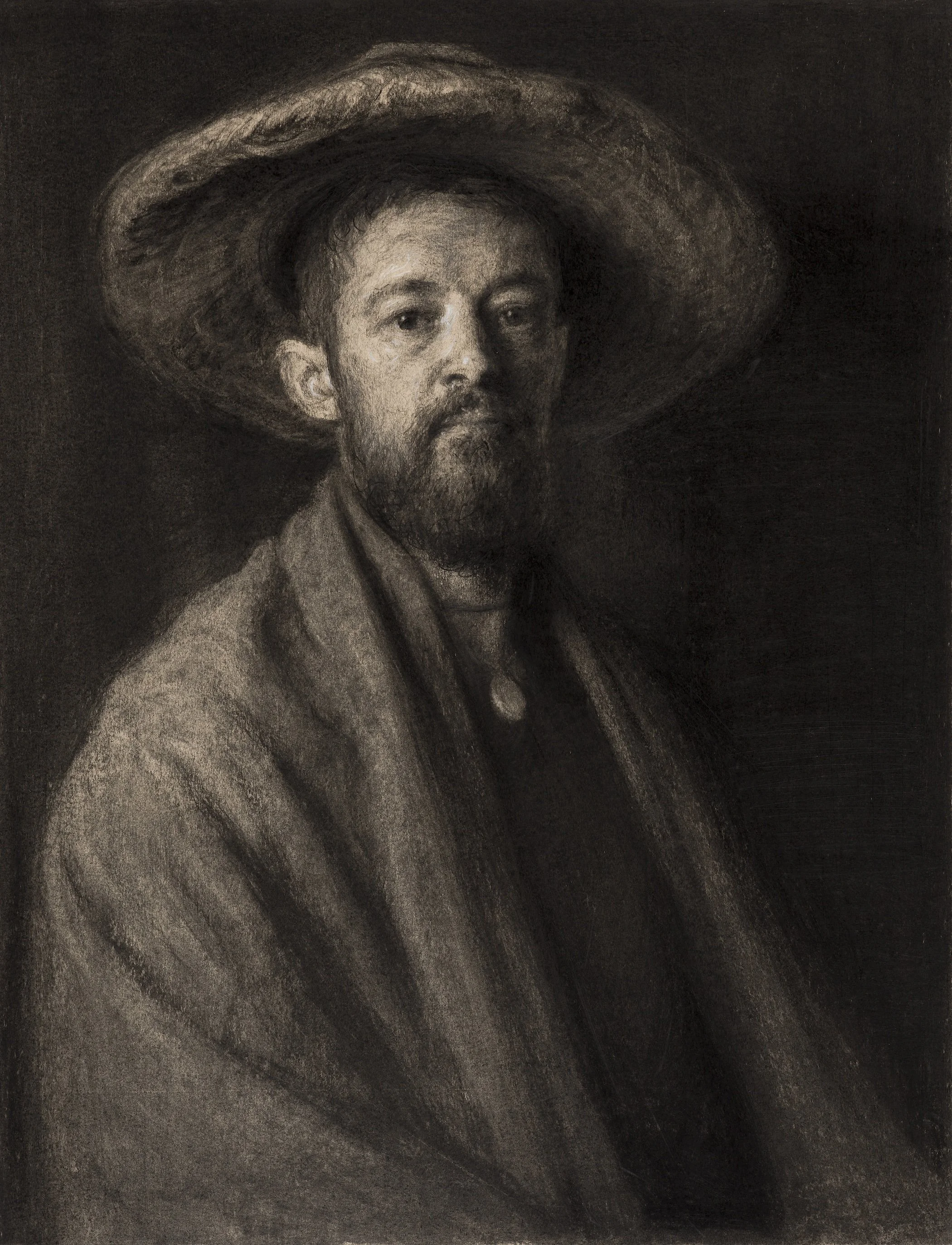 "Scott Portrait Study" Charcoal and Graphite on Stonehenge Paper. 2024