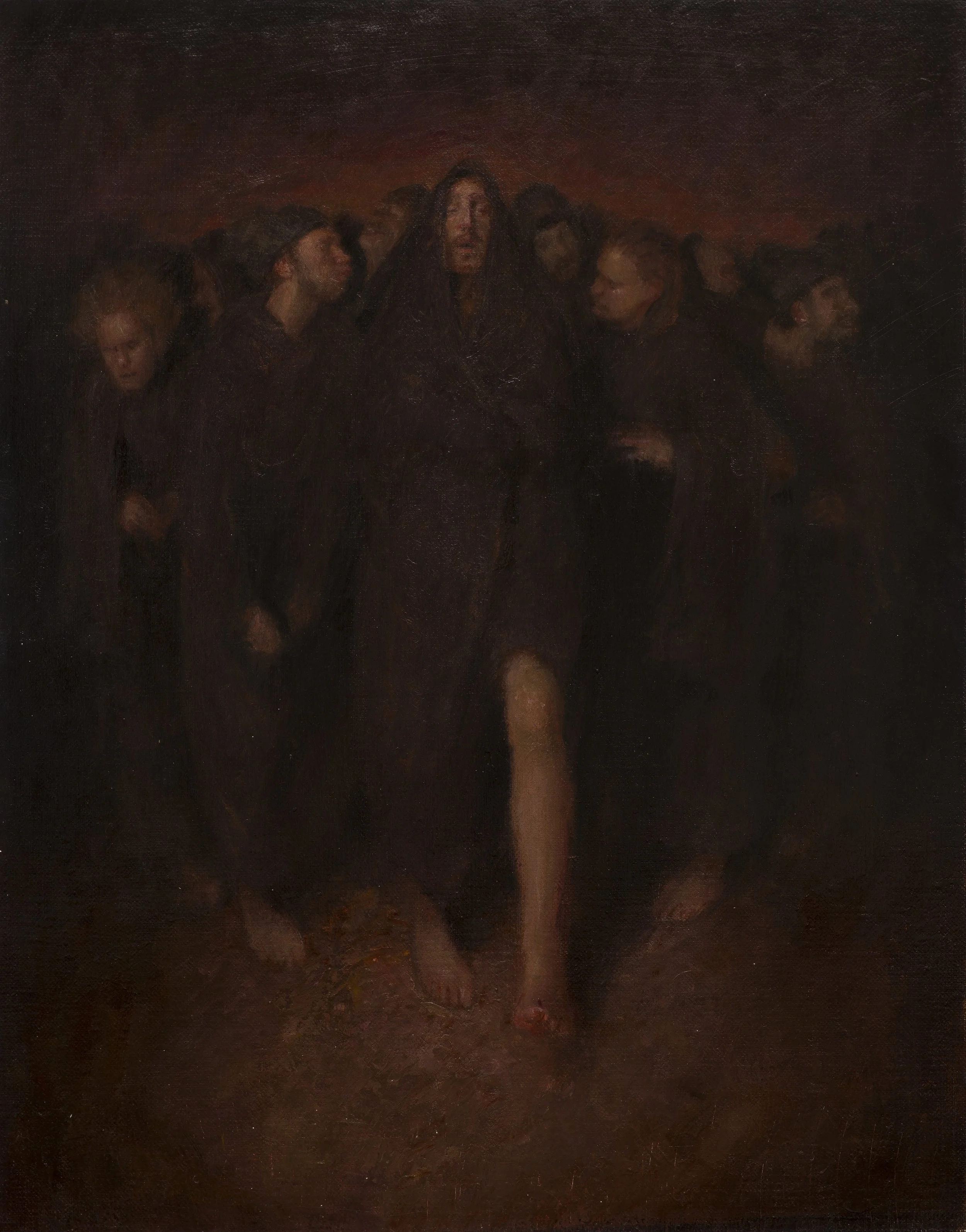 "The First Step" Oil on Belgian linen. 2025