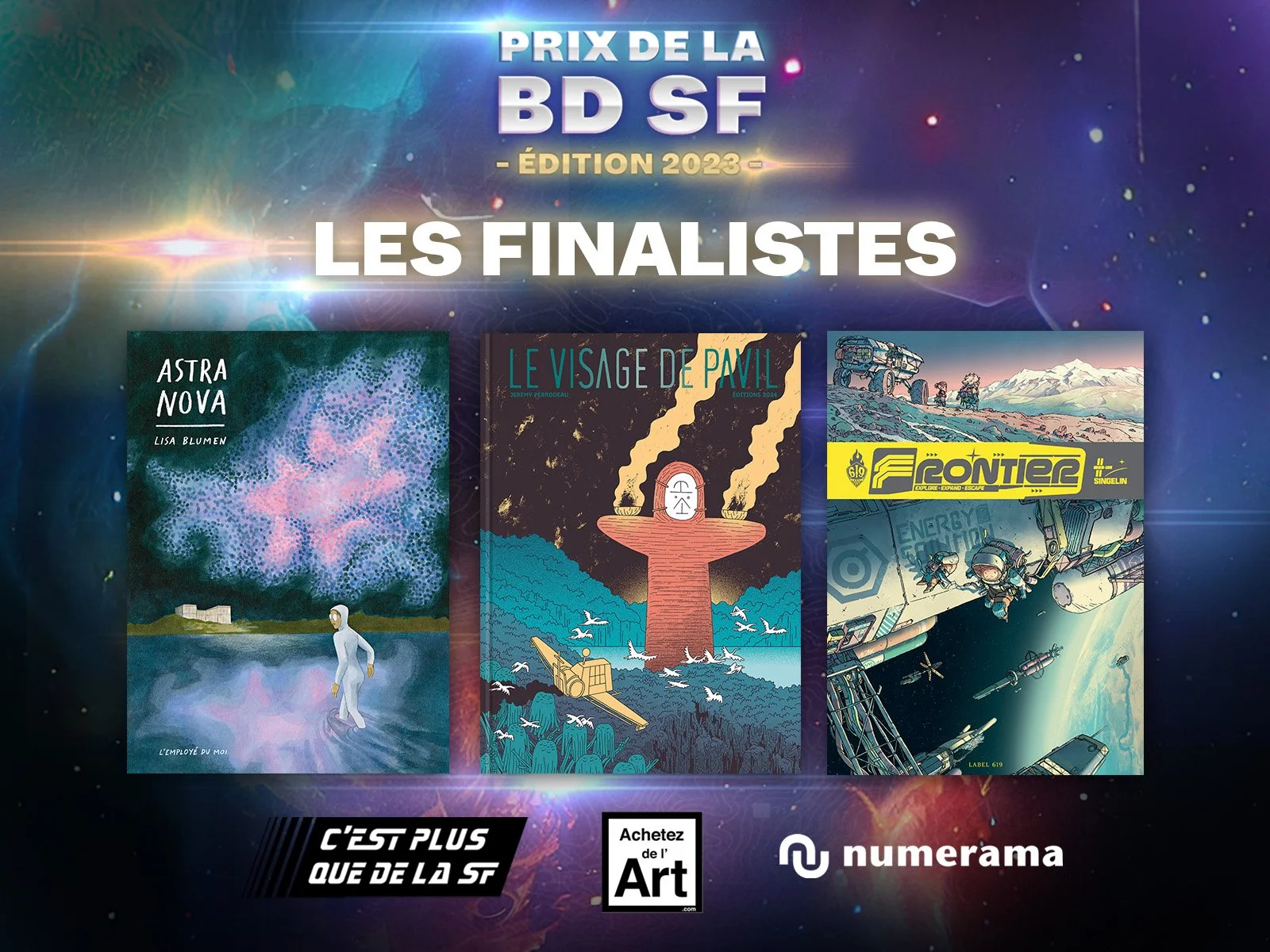 Les 3 finalistes du Prix de la bande dessinée de science-fiction