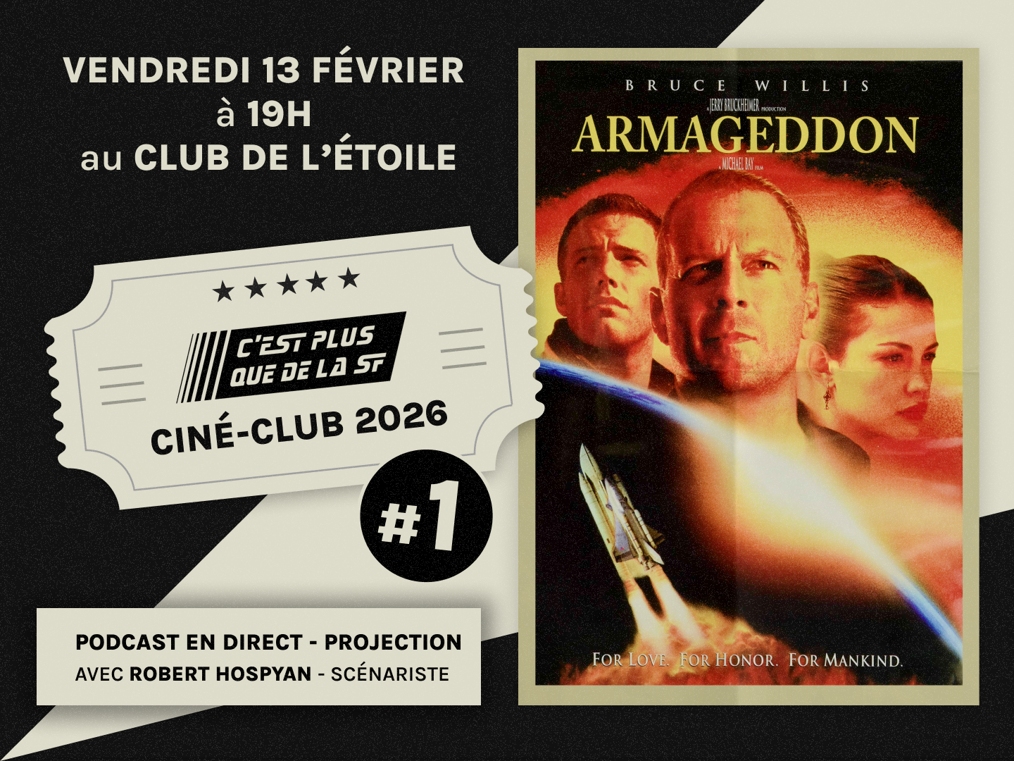 Venez assister à la projection du film Armageddon à Paris