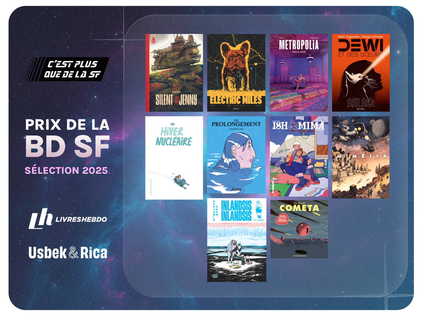 Les 10 albums de l’édition 2025 du Prix de la bande dessinée de science-fiction