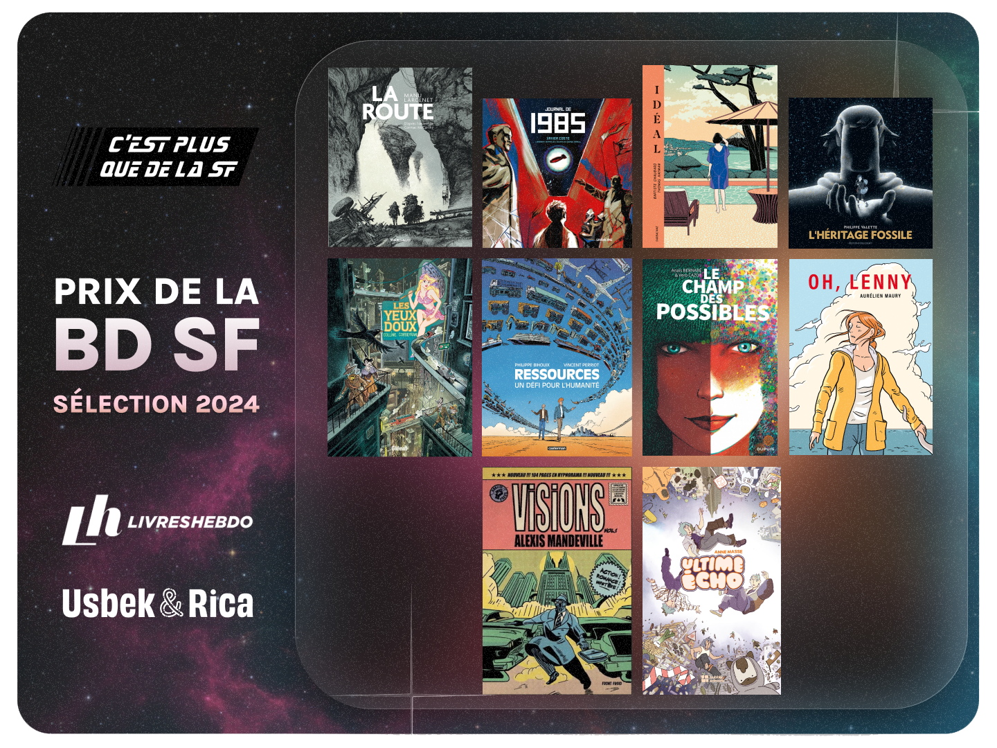 Les 10 albums de l’édition 2024 du Prix de la bande dessinée de science-fiction