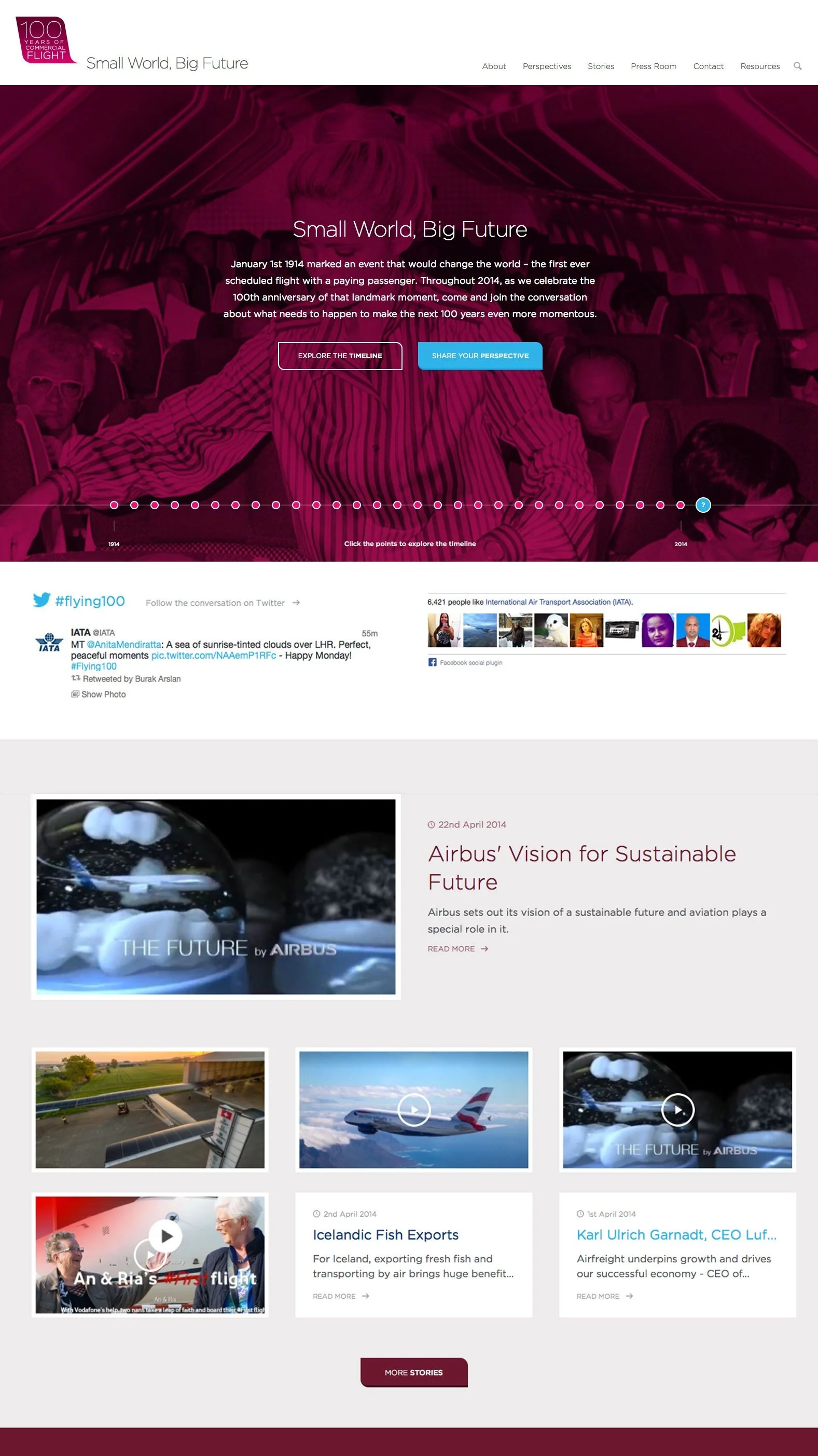 IATA Centennial Webpage