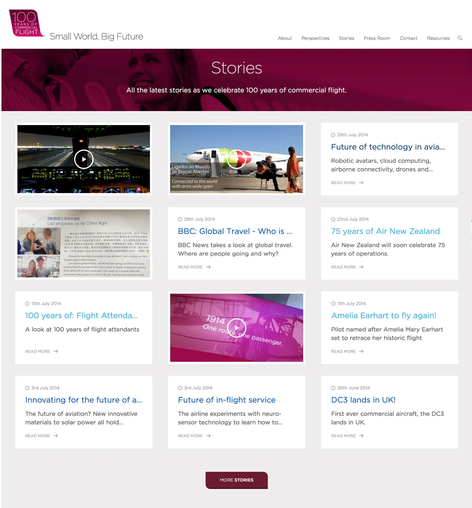 IATA Stories Webpage