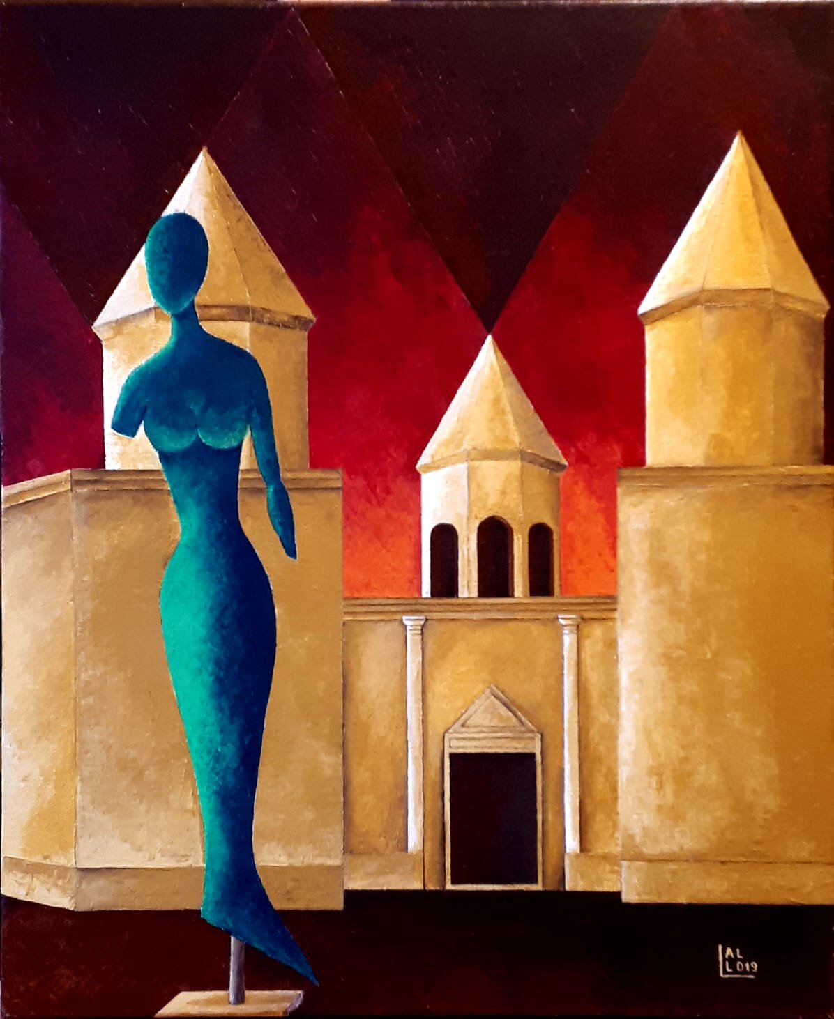 La dame et la porte