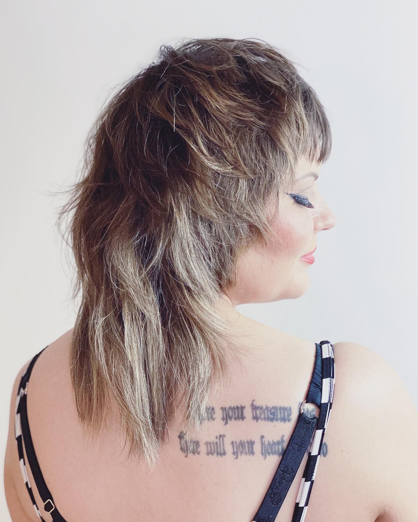 Shaggy layered power mullet from today on Stacey. Great to meet you!