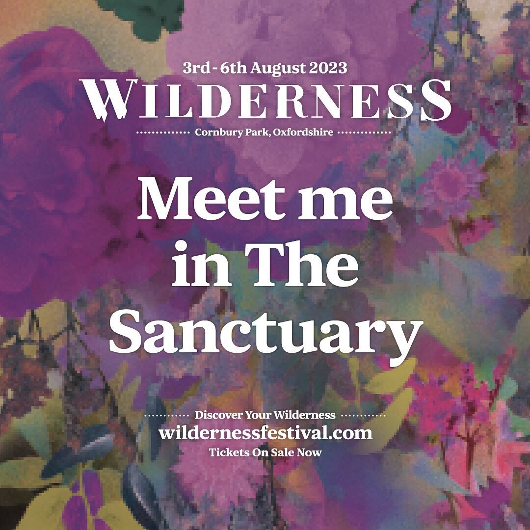 Who&rsquo;s coming to @wildernesshq this year! This is my one of my favourite festivals and I&rsquo;m sooo excited to be running a workshop in the Sanctuary this year. Tickets for @wildernesshq 
are on sale now 😊 https://www.wildernessfestival.com/t