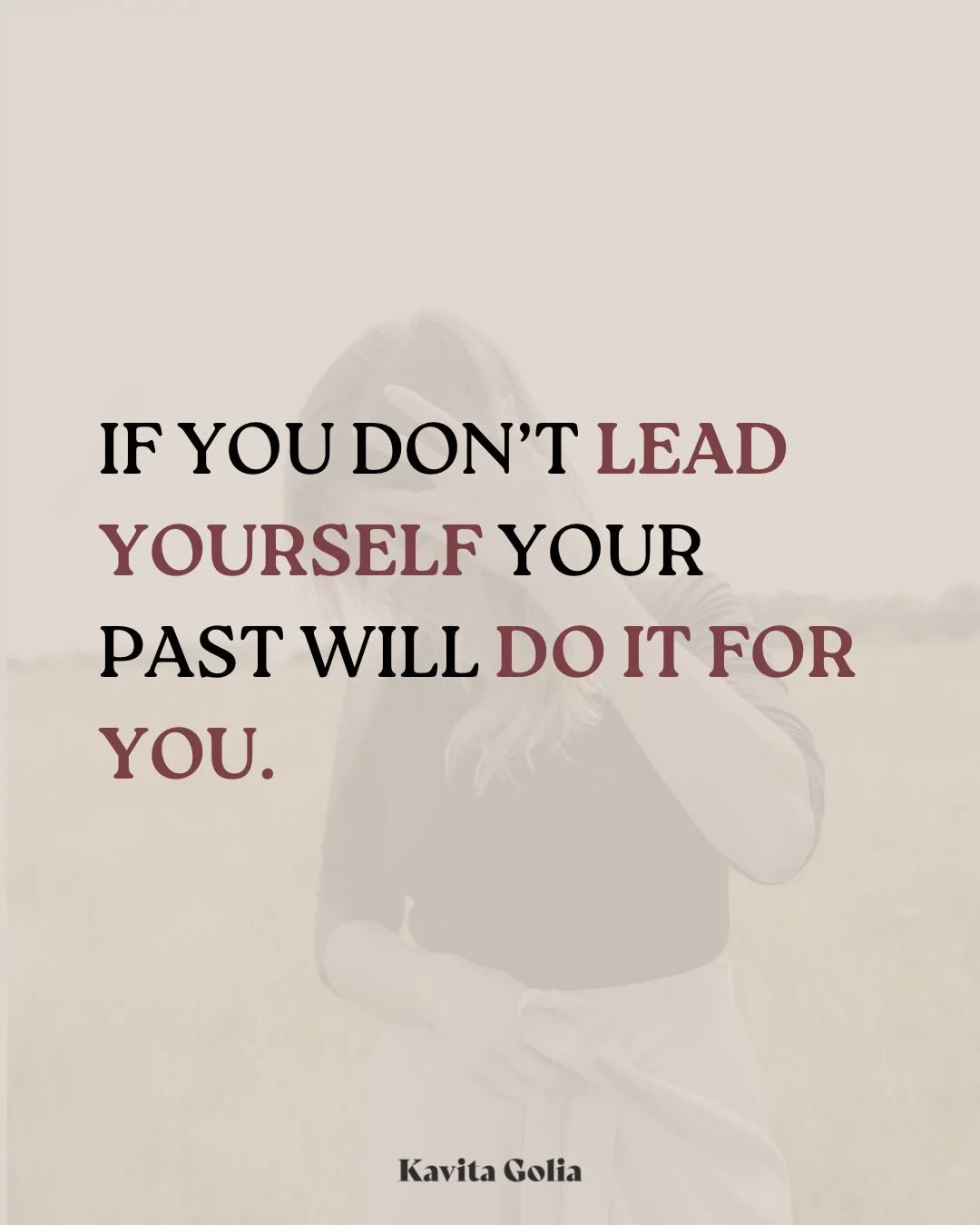 Self-leadership isn't about being fearless.

It doesn't mean that you'll never wobble, doubt, or question yourself. You're human!

It's about you knowing yourself deeply, knowing your boundaries, meeting your fears honestly.

It's about you staying s