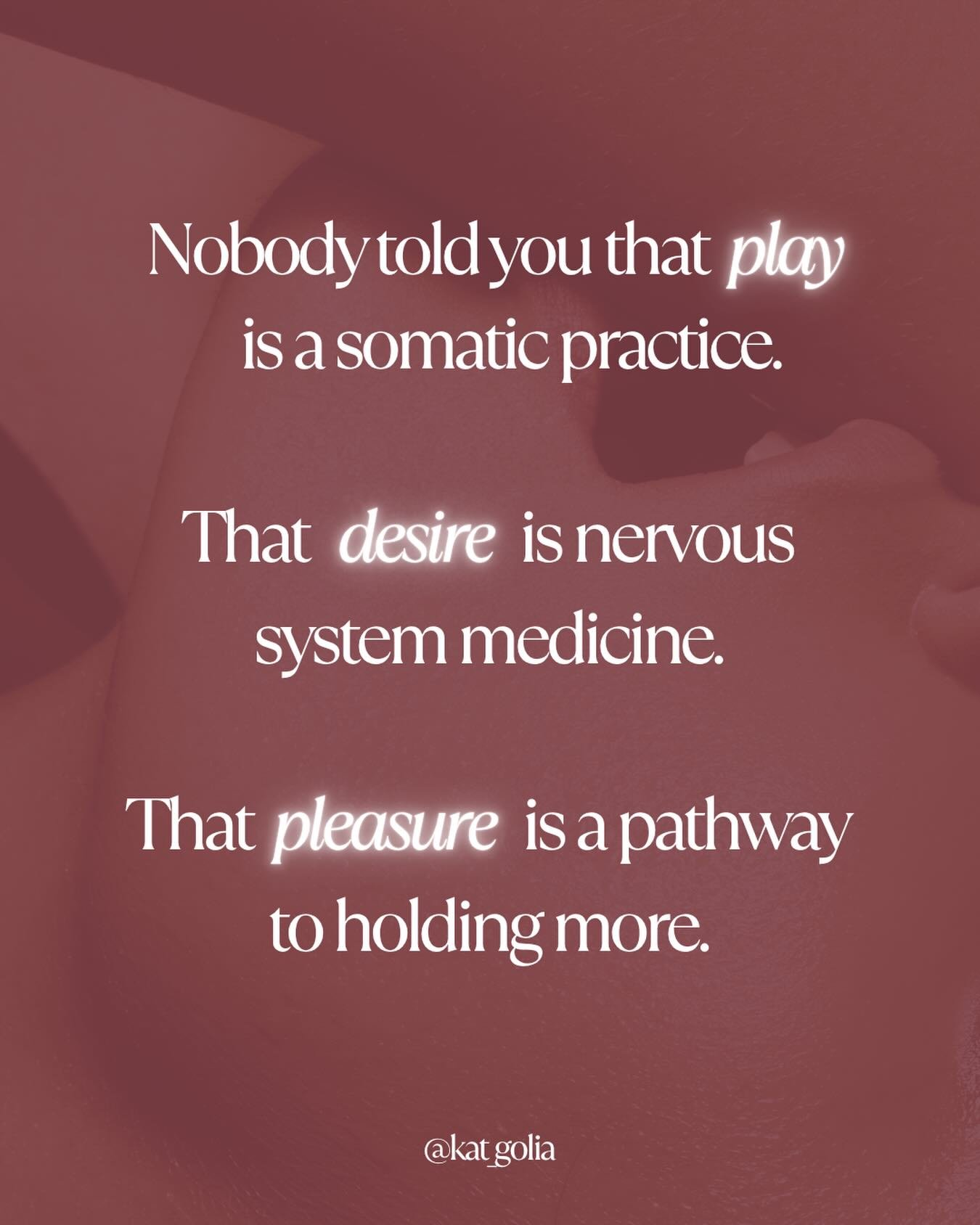 🌶️ This gets to be s*xy

The 'work' doesn't have to be heavy all the time. Yes. It can lead us into the darkest depths of our being and a lot of the time it feels like we are burning everything down. 

But what I&rsquo;m noticing in my spaces sensua