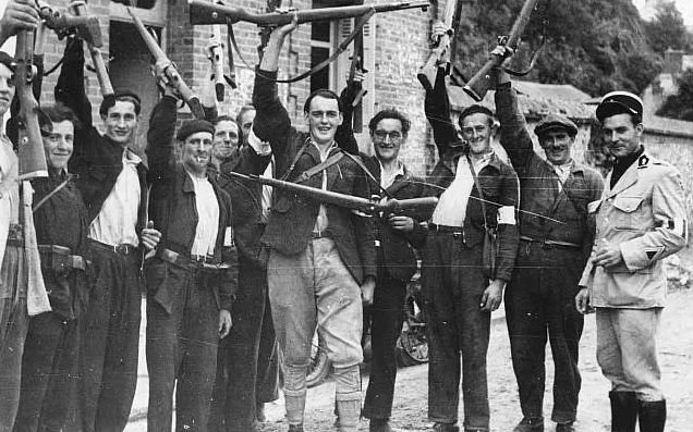 Membros da Resistência Francesa durante a 2ª Guerra Mundial