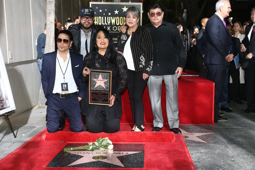 Família Quintanilla na Calçada da Fama de Hollywood