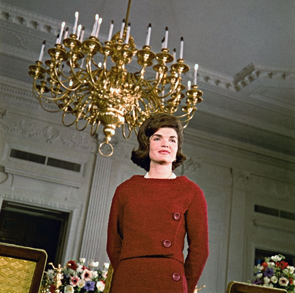 Jackie no tour pela Casa Branca em 1962