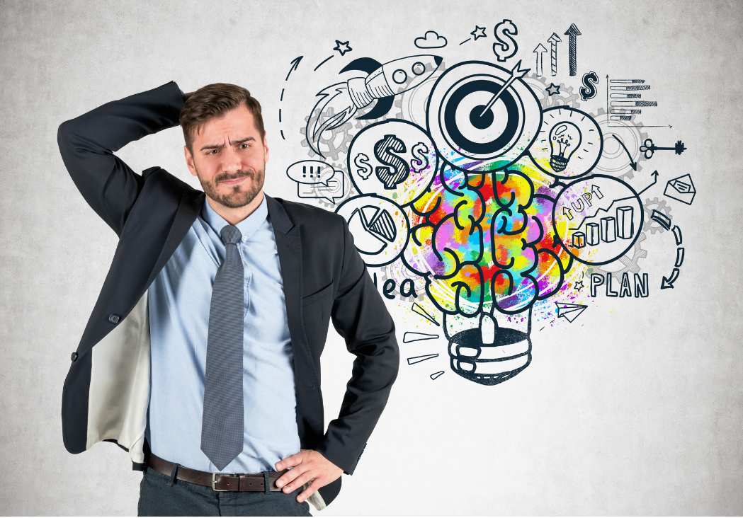 Business professional considering career path and leadership opportunities