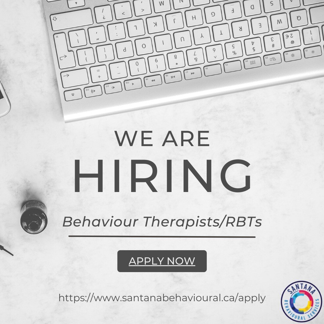 We are hiring! #SantanaBehaviouralServices is hiring experienced, energetic, passionate and flexible behaviour therapists/RBTs to assist in delivering ethical, effective, and client focused services. There are multiple opportunities available, accros