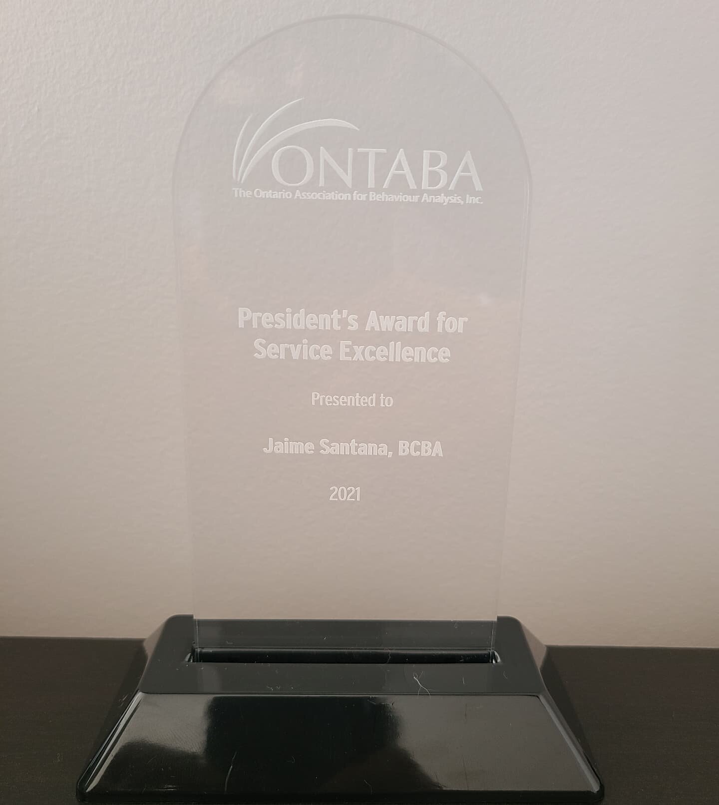 So unbelievably humbled to be awarded the President's Award for Service Excellence by @ontaba1. 

When I chose this field of work, the motivation was never anything other than to help people achieve their goals and live a life they want to, as indepe