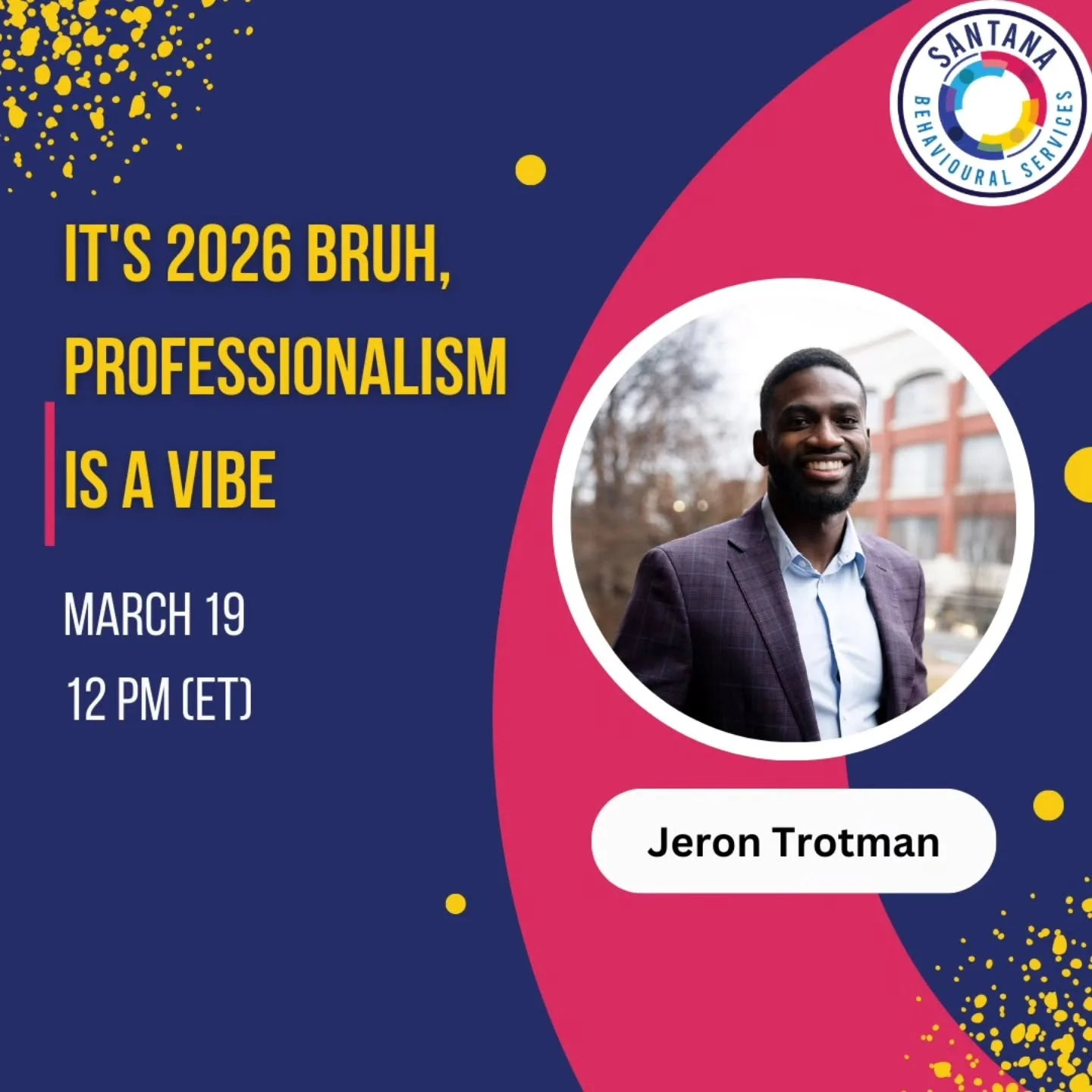 From creating a space for black men working within behaviour analysis (@blackmeninaba)to developing the future of how the science is disseminated (@abaverzus ), Jeron is a trailblazer. What does professionalism mean to him? 

Join us on Thursday at n