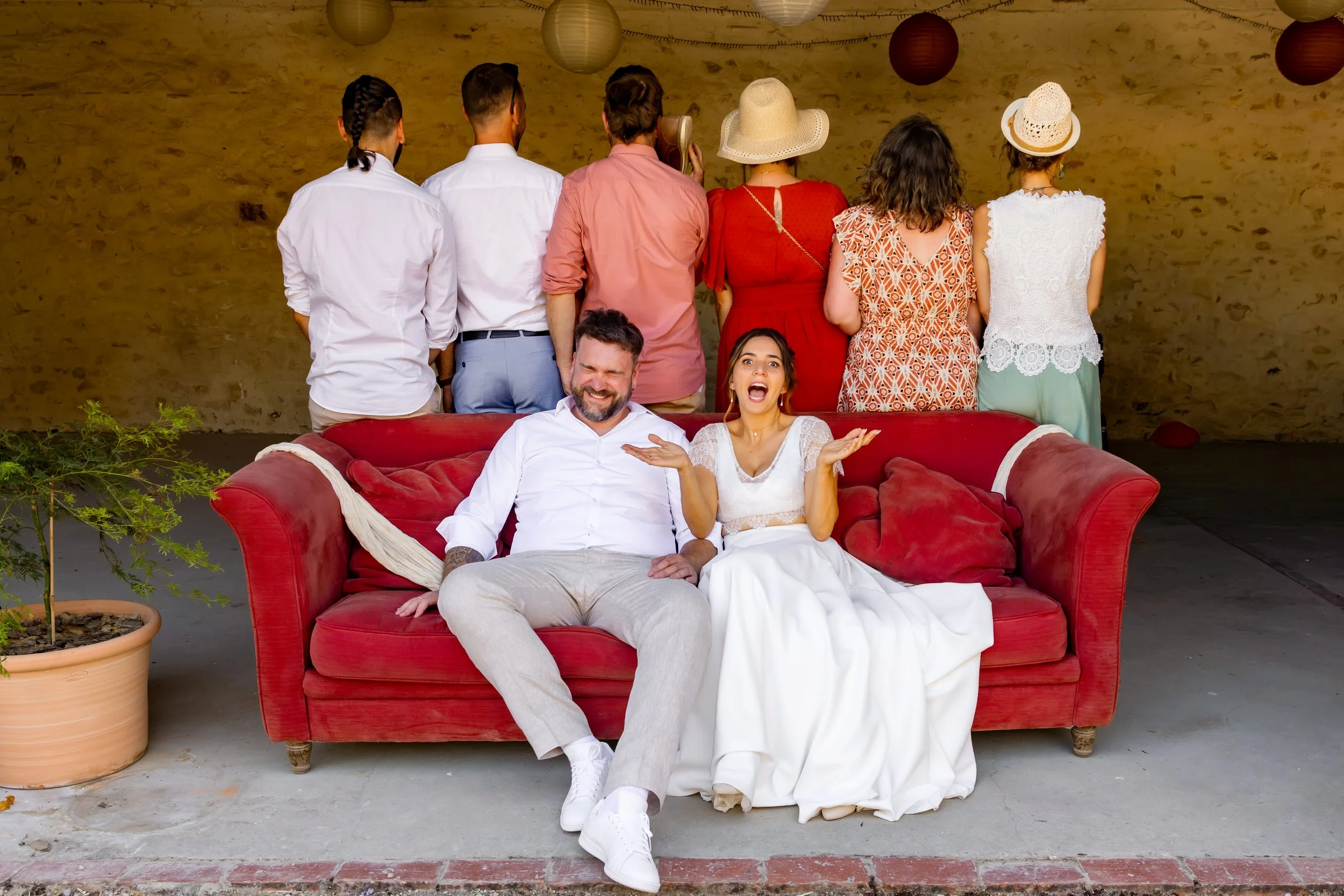 photo de groupe mariage autun