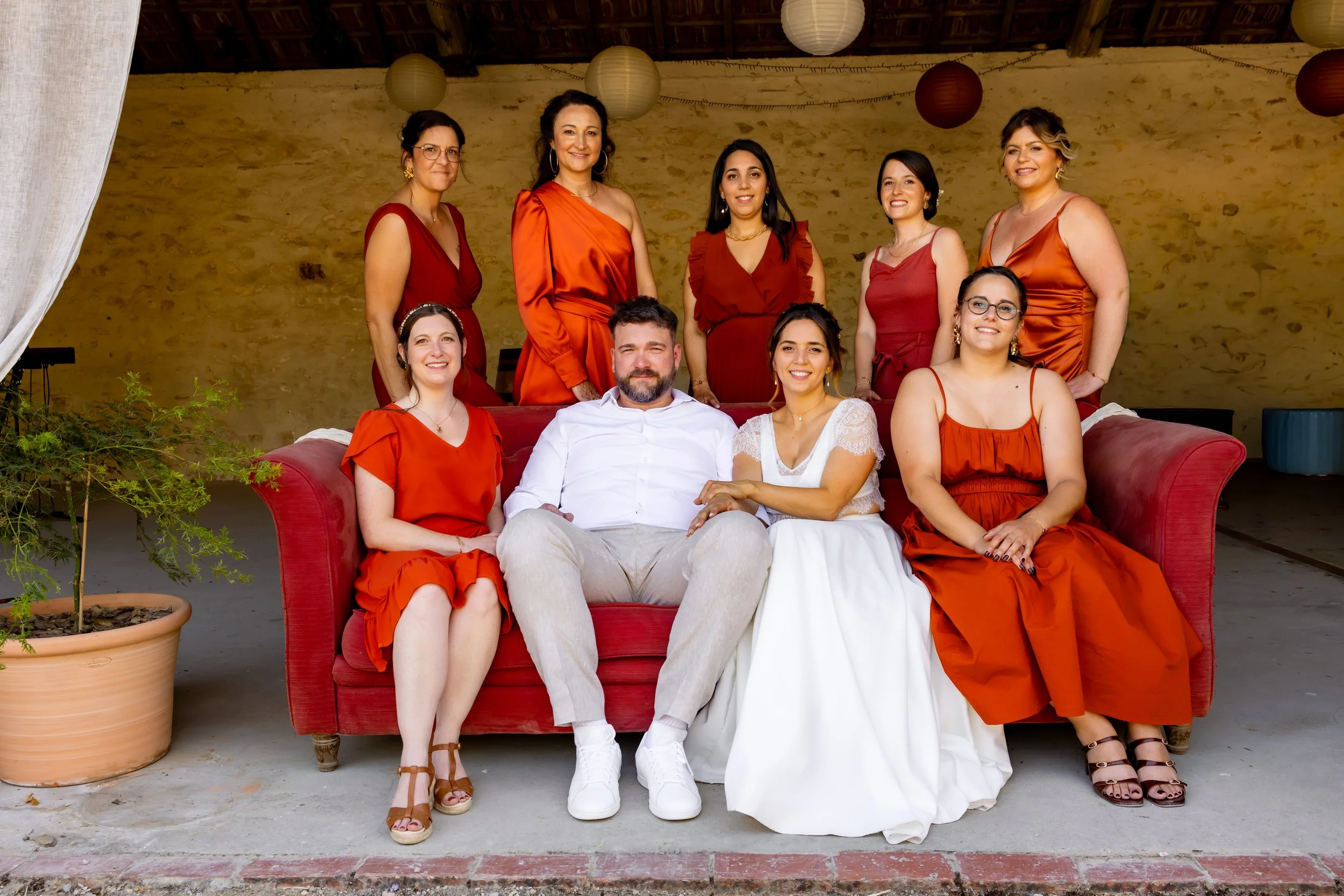 photo de groupe mariage bourgogne