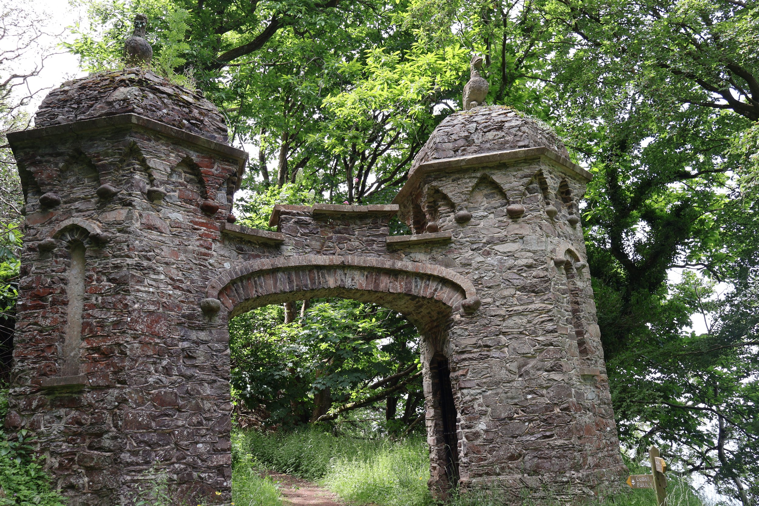 Stone archway. Interesting things keep appearing along the way.