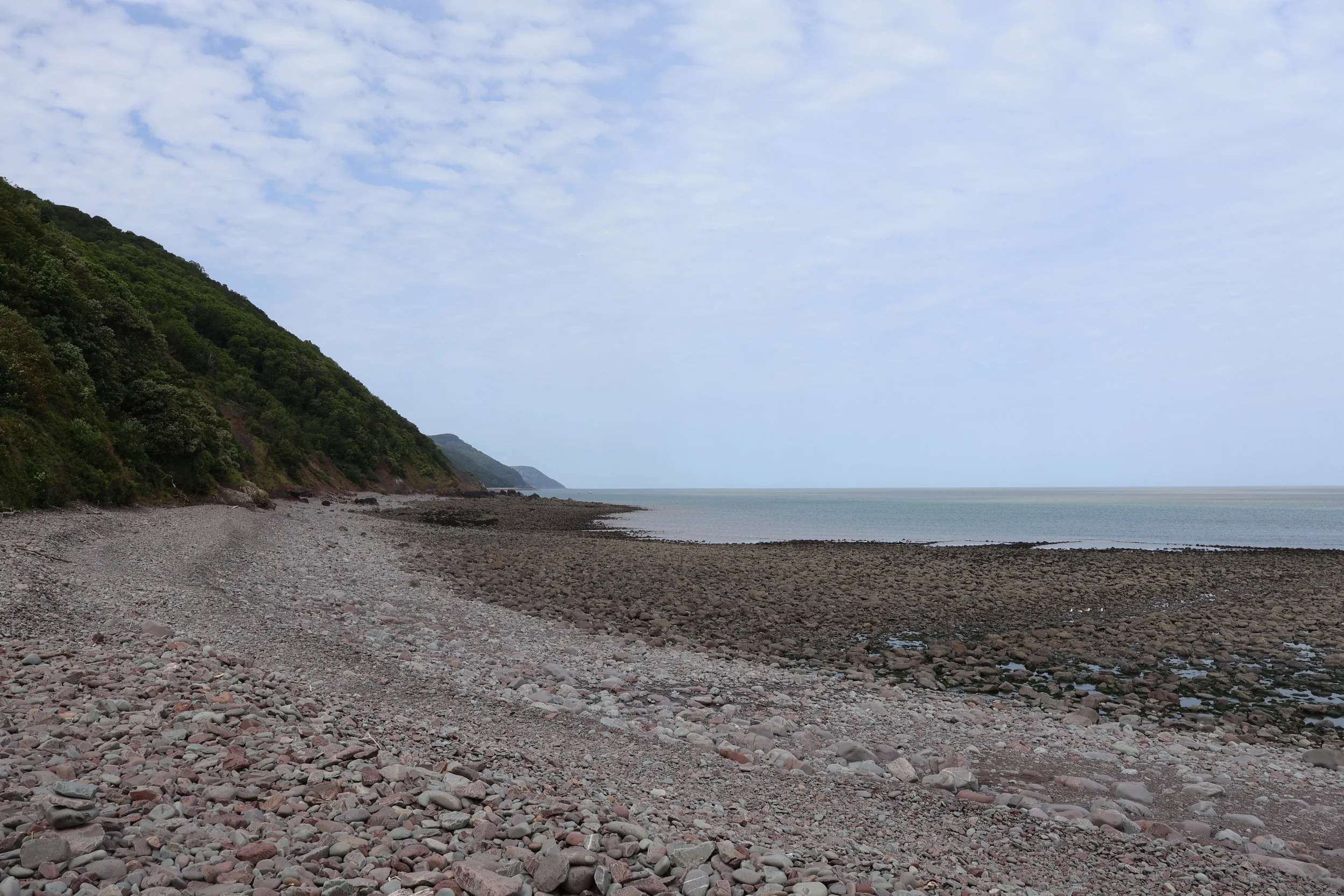 Hard going on the shingle