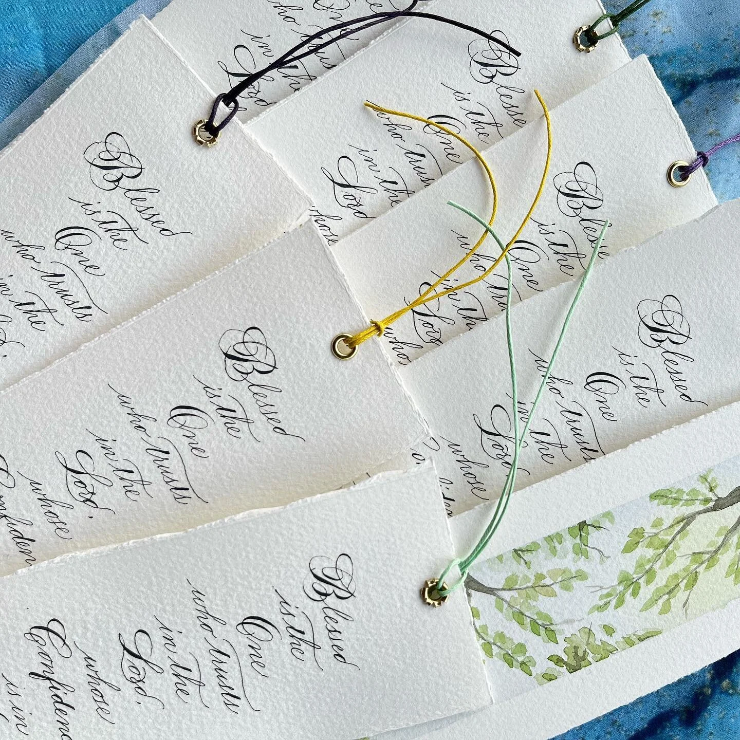 Here&rsquo;s a few of the little bookmarks 🔖 sent out yesterday as a token of appreciation to our congregation @carnoustiebaptistchurch &amp; make the envelopes containing the latest business papers more exciting&hellip; a good way to practice my Sp