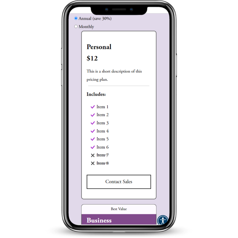 Free Online Pricing Tables Generator for Any site — Launch Hub Studio