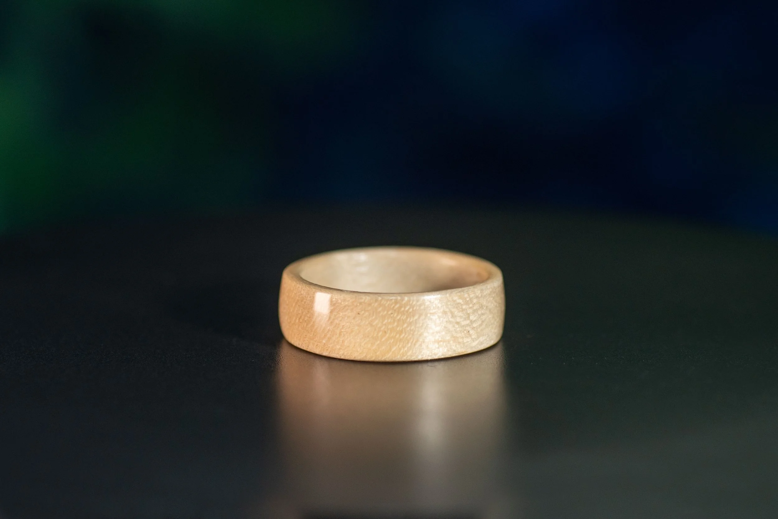Curly Maple Solid Wood Ring