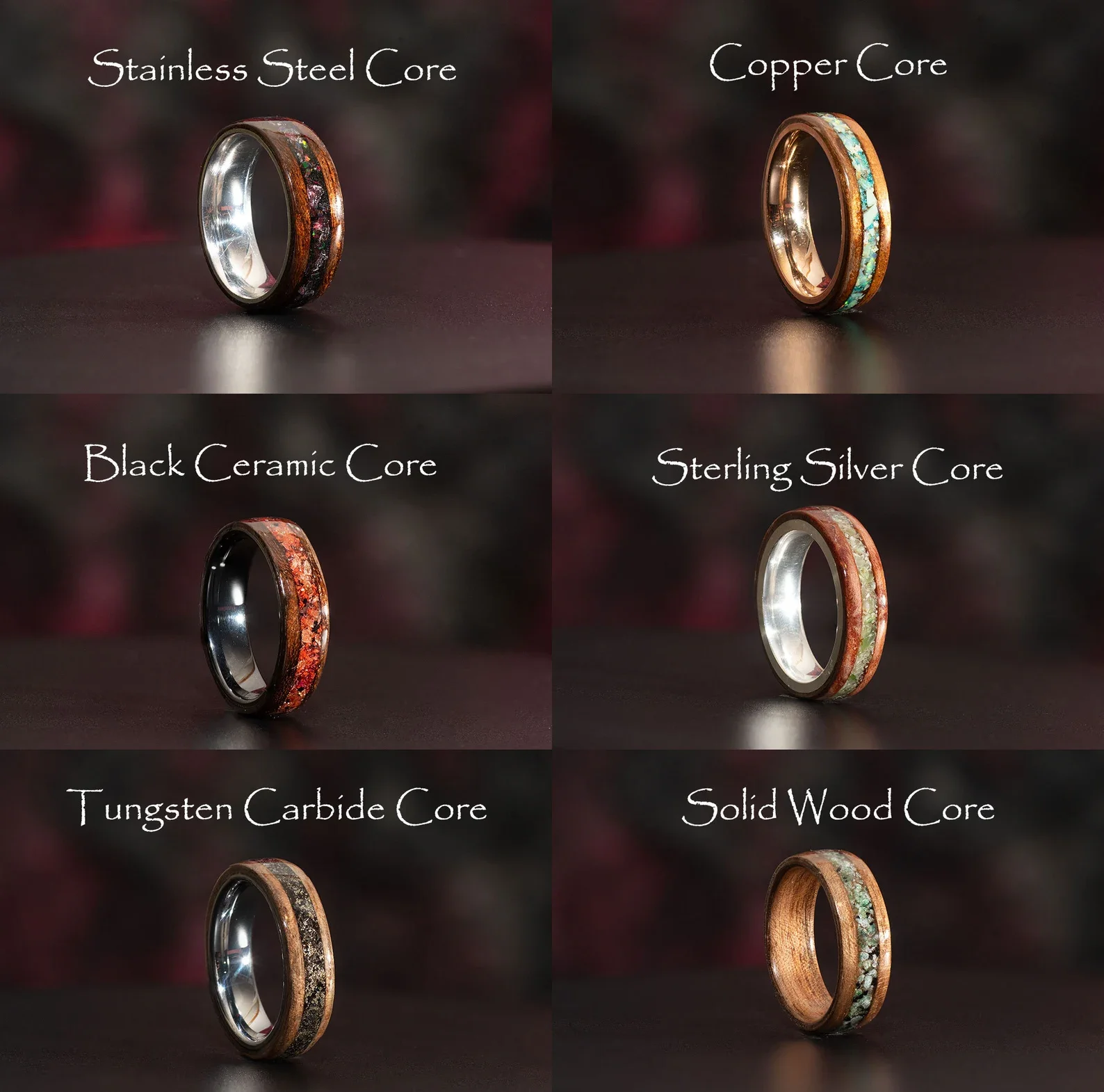 optional ring cores to add to ring