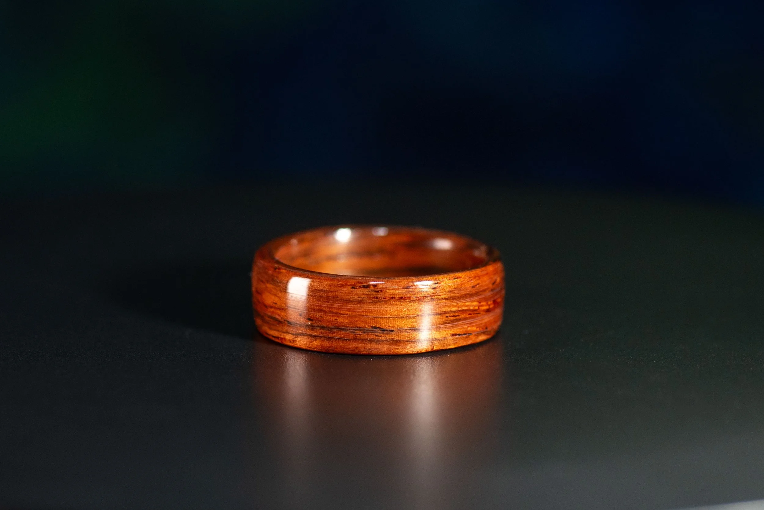 Palo Santos Rosewood Solid Wood Ring