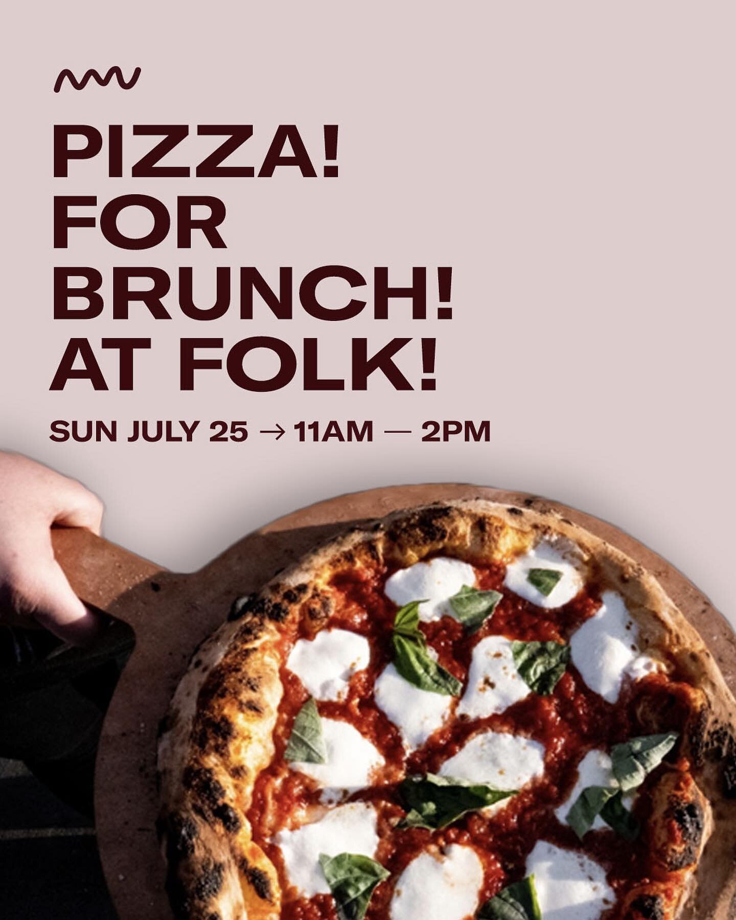 hey you, wyd sunday? 

Popping up @folkdetroit this Sunday for our first ever brunch! Come through with your crew and let us feed you. Folk has a lineup of coffee, wine, and na drinks for your brunching pleasure. They&rsquo;ll be slinging from their 