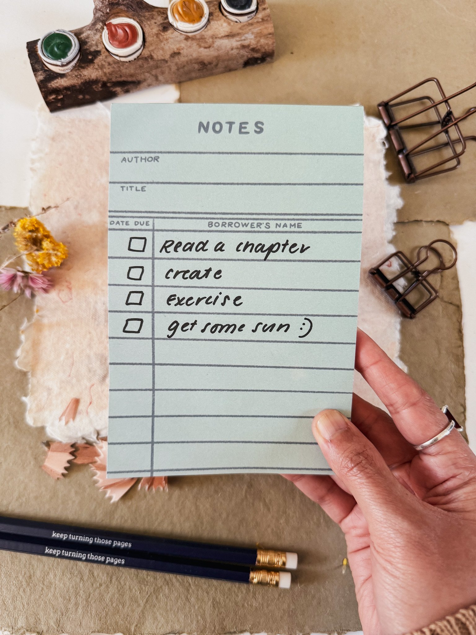 Notepad - Bookish front held.jpg