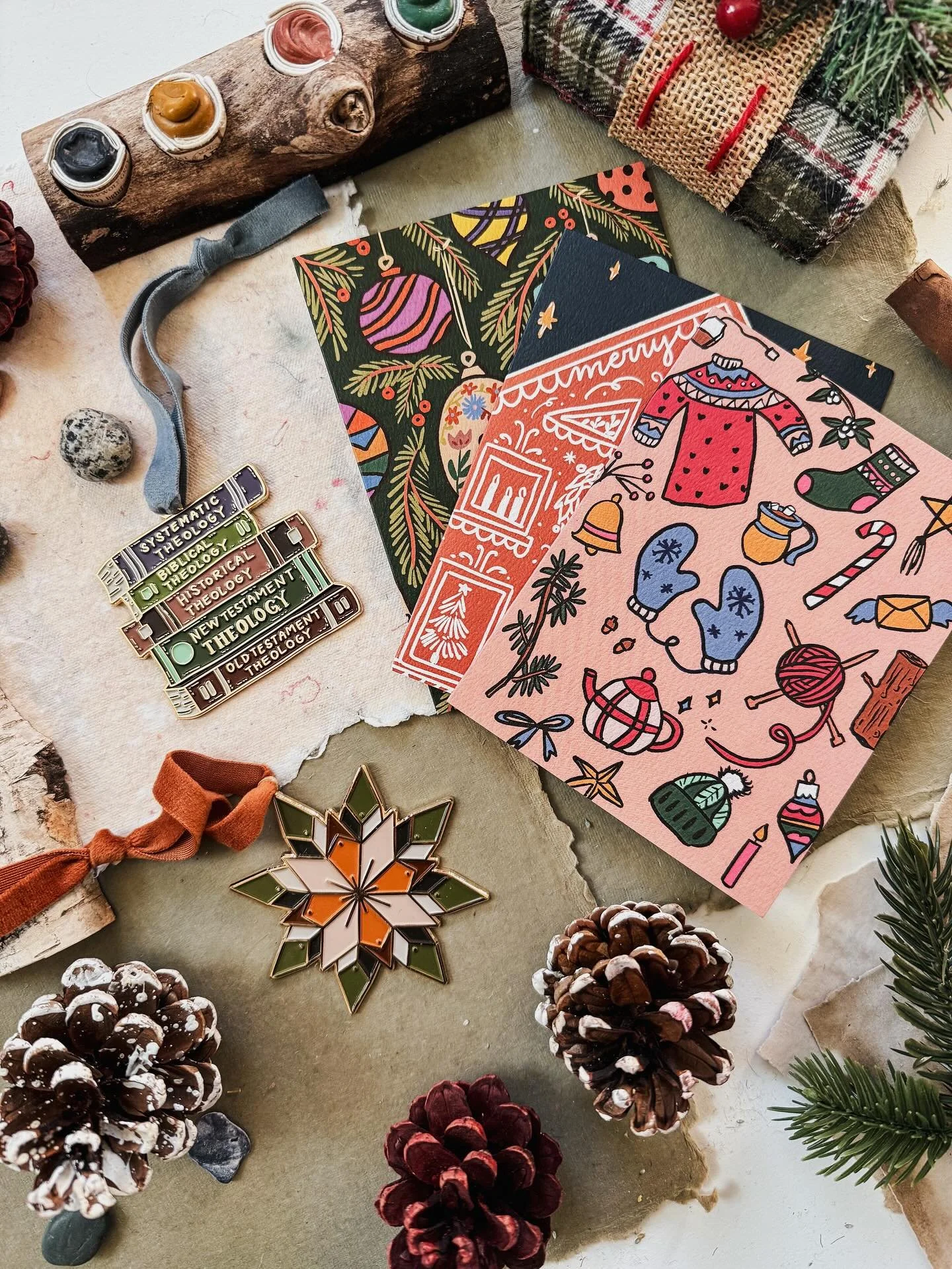 The wait is almost over! ✨

Tomorrow at 9am ET, the Christmas Shop officially opens, and I can&rsquo;t wait for you to see this year&rsquo;s collection of heirloom ornaments, hymn art, lettering pieces, and Christmas cards.

Sometimes I have to pause