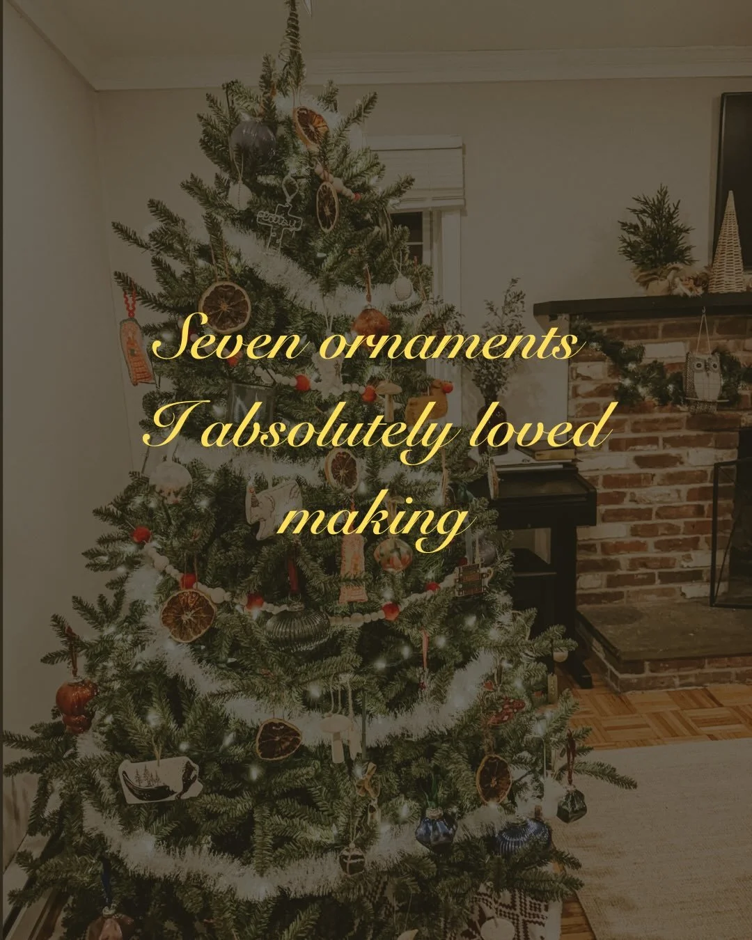 Line up of the ornaments 🤩

I absolutely LOVED making each and every one of them.  I created each one because they mean something to me and my husband! And we hope you love them too! 🥰🫶🏽

It was so fun putting them on the tree this year 🥹