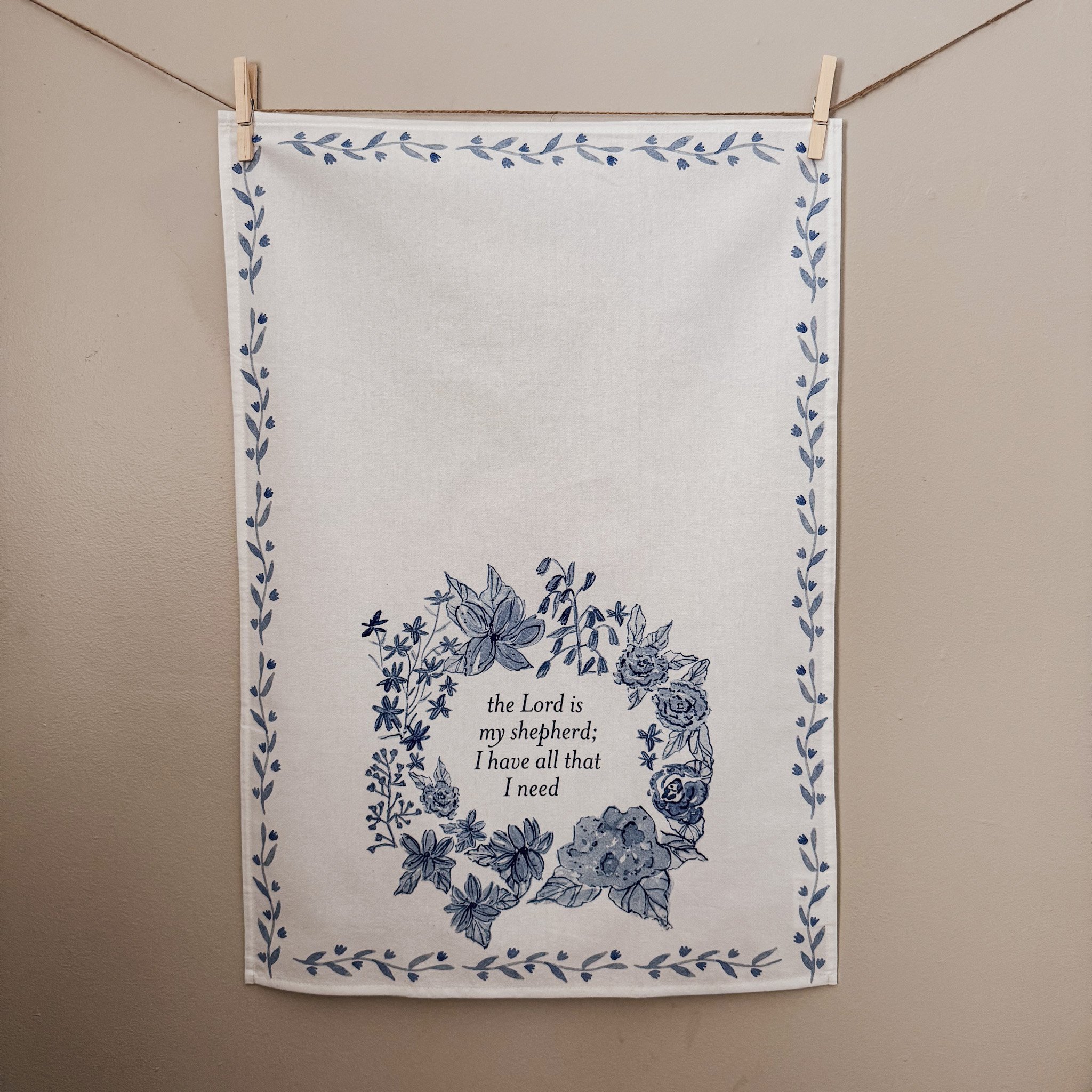 Psalm 23 Tea Towel - Square.jpg
