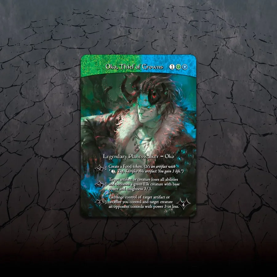 oko mtg card Oko, Lorwyn Liege // Oko, Shadowmoor Scion [61] [Lorwyn Eclipsed] [Foil] –  Face to Face Games main image 1