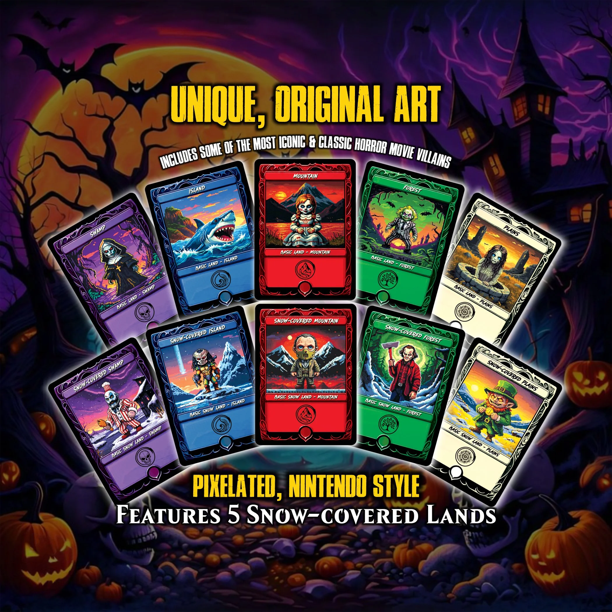 Horror Movie Villain Basic Lands2.jpg