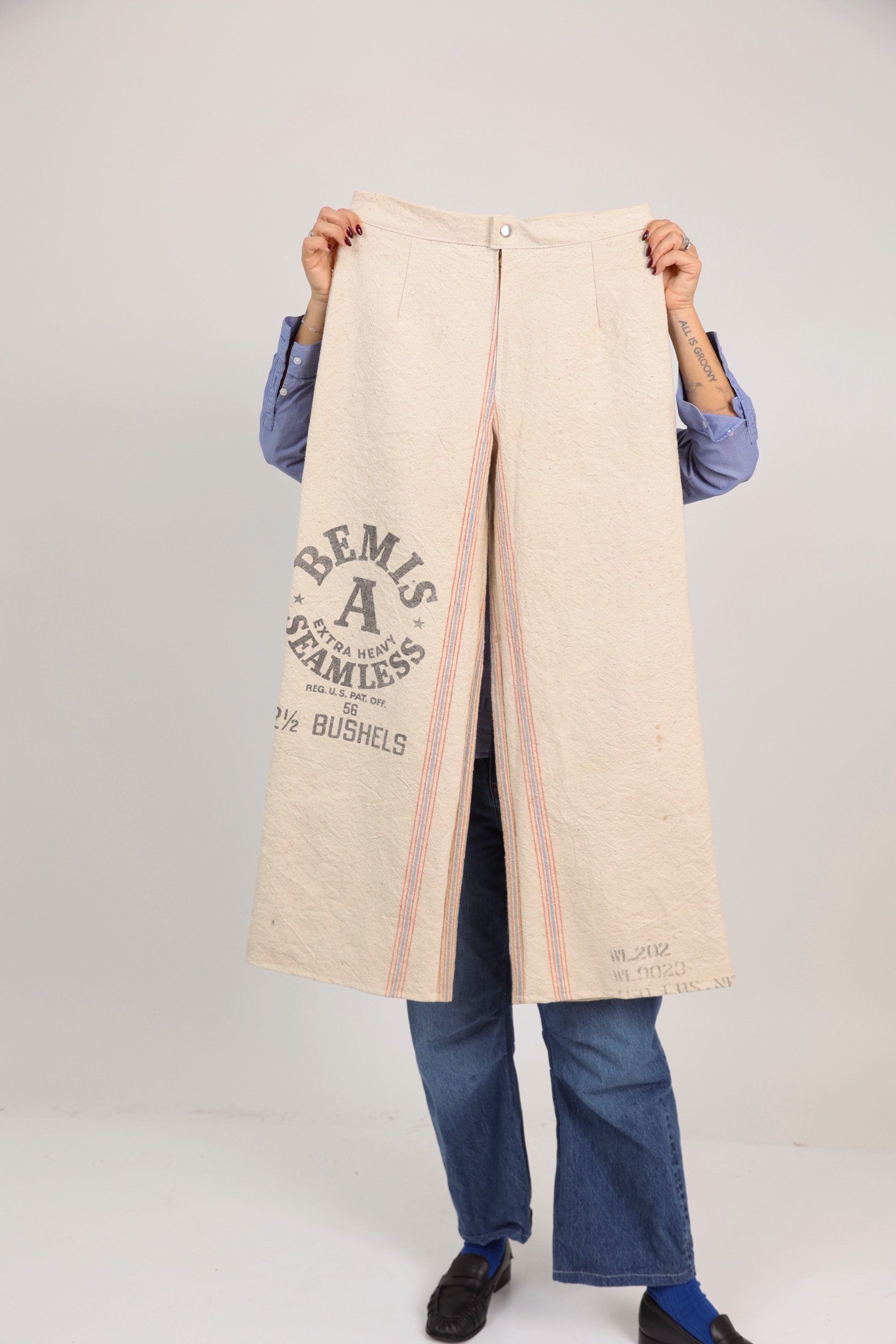 The Day Timer Feed Sack Trousers